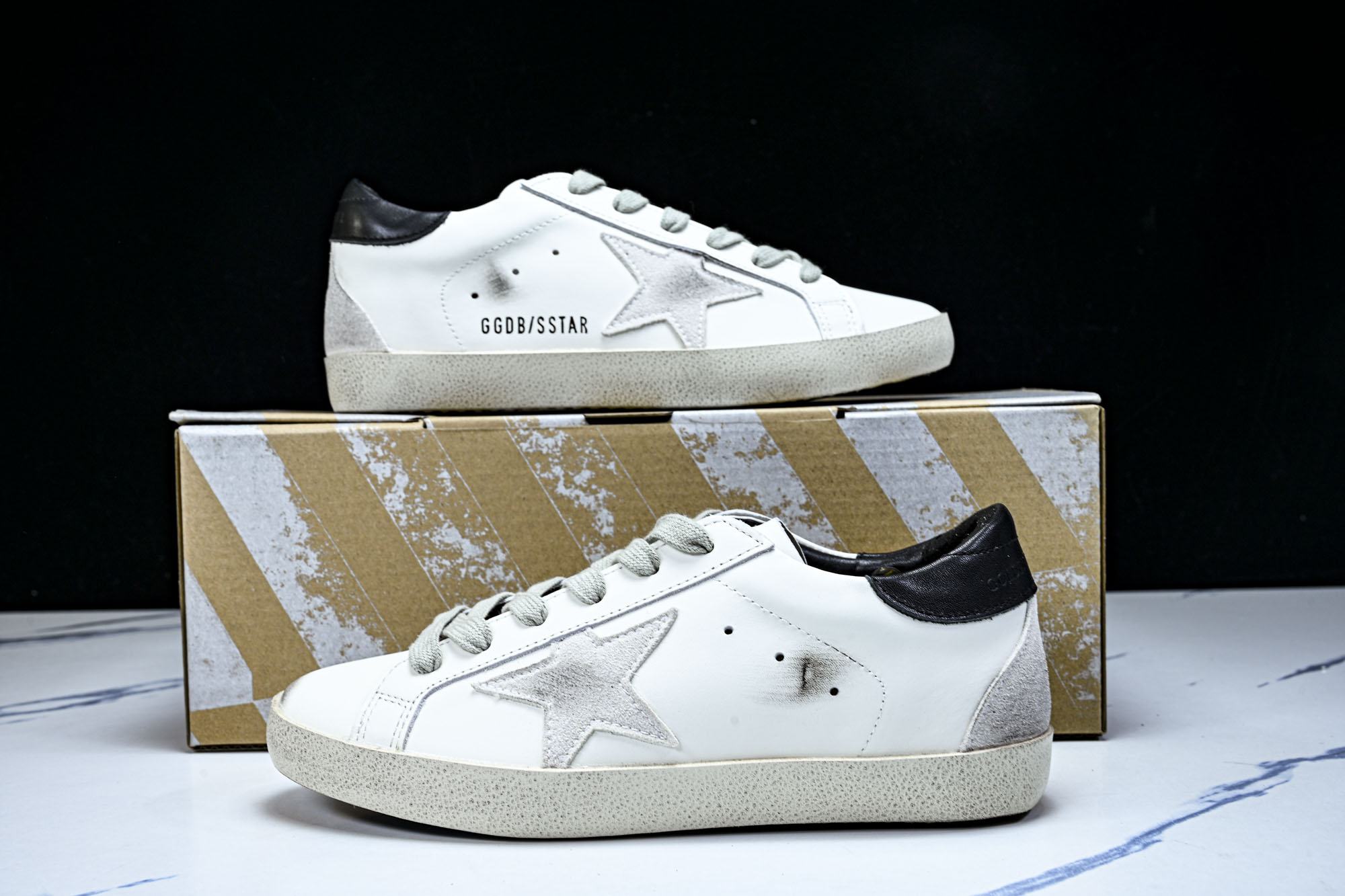 Golden Goose 男女同款Superstar星星低帮休闲鞋脏脏鞋_CM_2 #YZ006超强性价