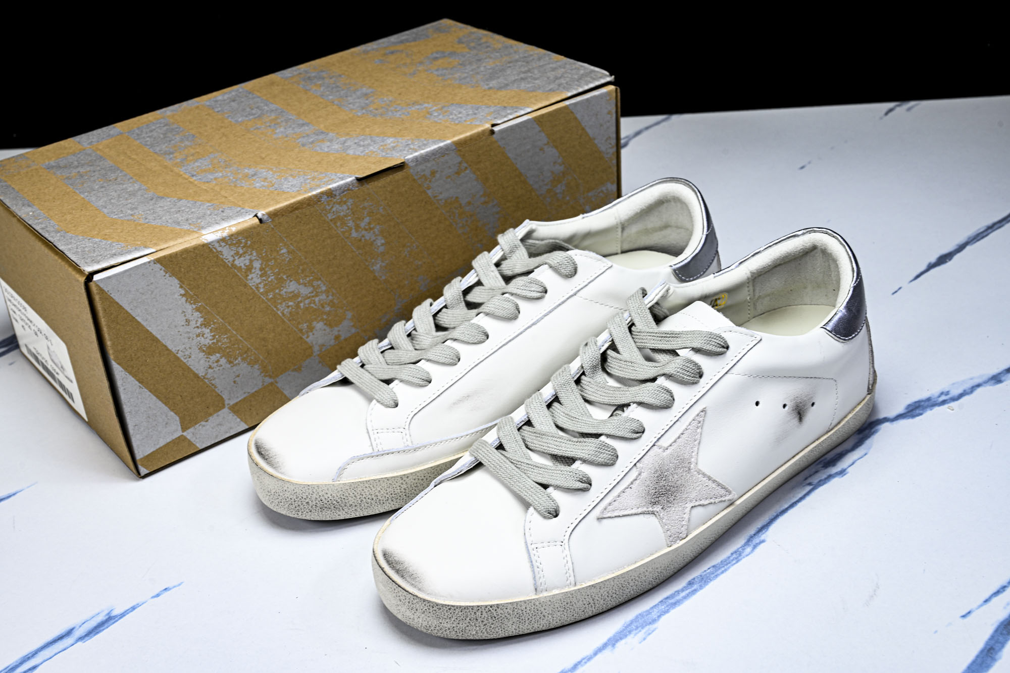 Golden Goose 男女同款Superstar星星低帮休闲鞋脏脏鞋_CM_3 #YZ006超强性价