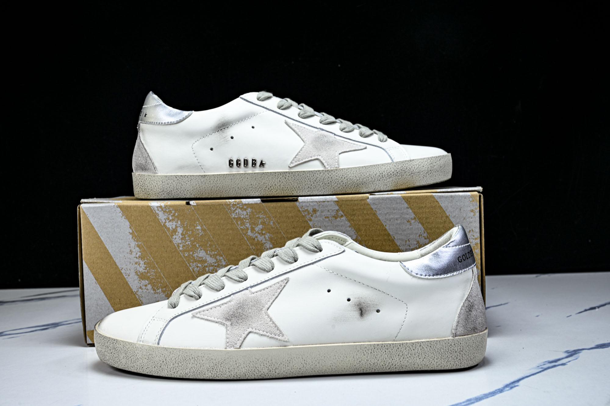 Golden Goose 男女同款Superstar星星低帮休闲鞋脏脏鞋_CM_3 #YZ006超强性价