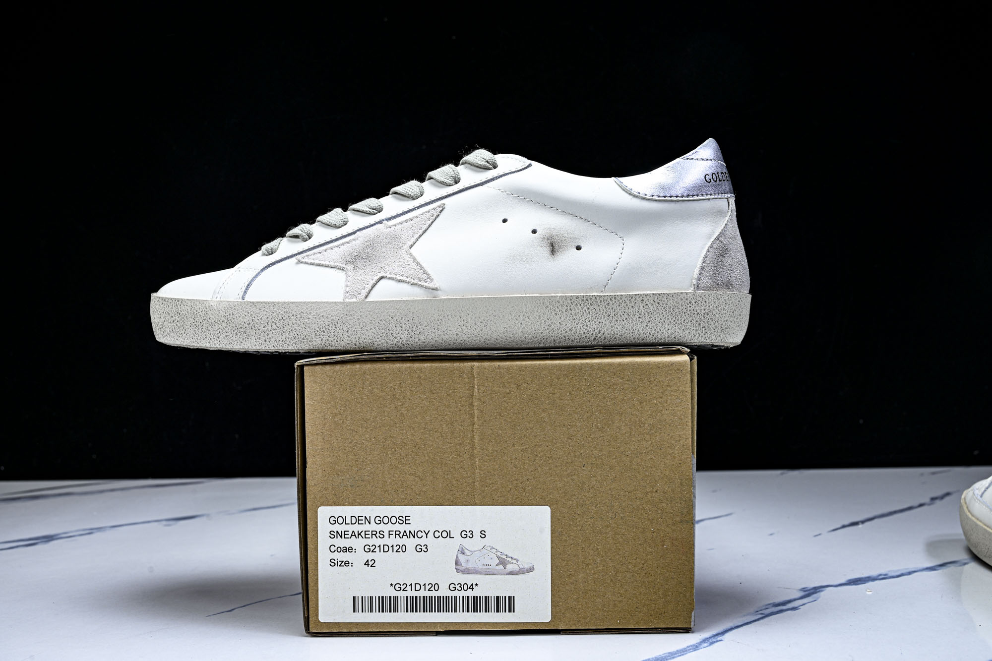 Golden Goose 男女同款Superstar星星低帮休闲鞋脏脏鞋_CM_3 #YZ006超强性价