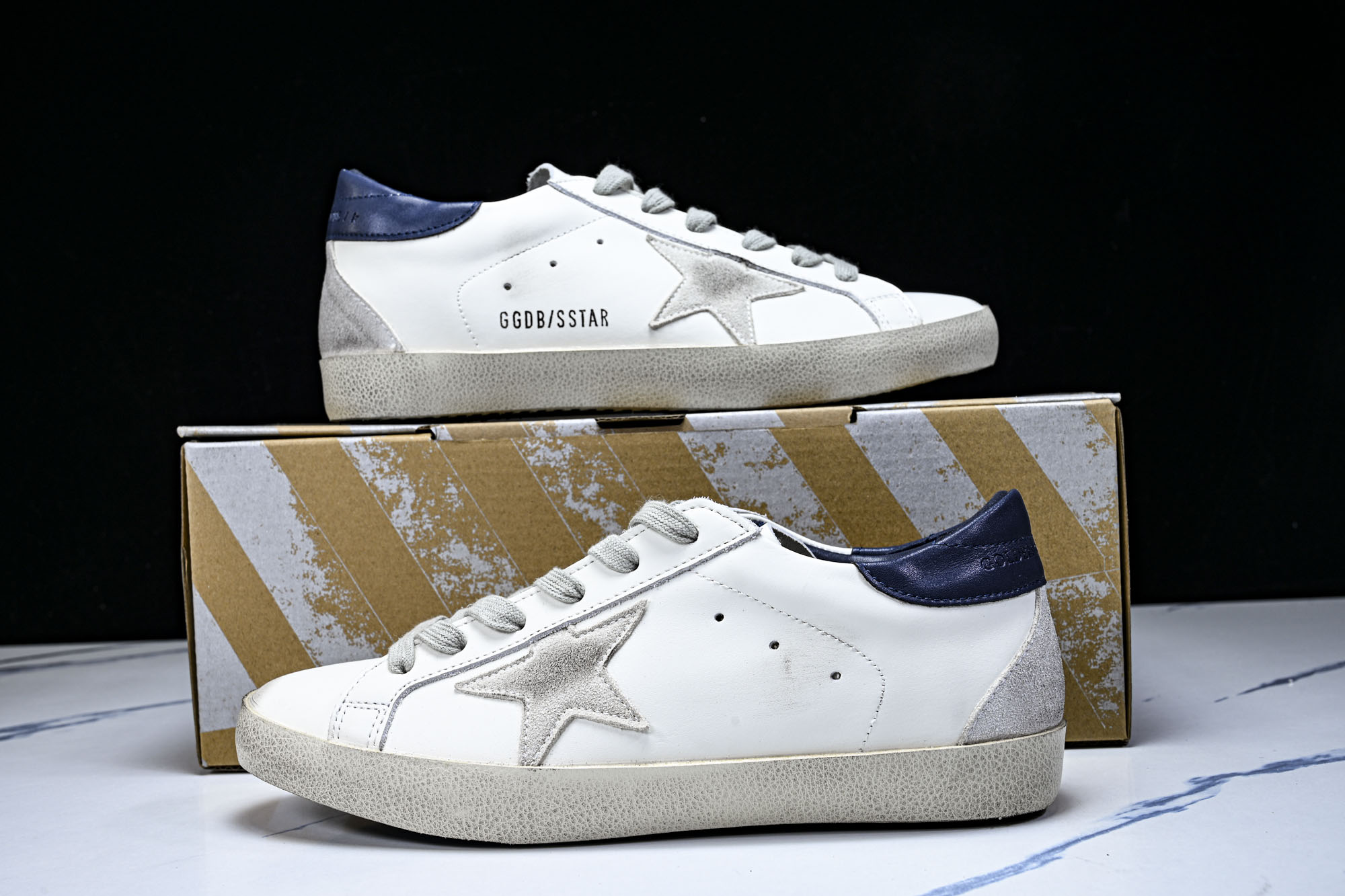 Golden Goose 男女同款Superstar星星低帮休闲鞋脏脏鞋_CM_4 #YZ006超强性价