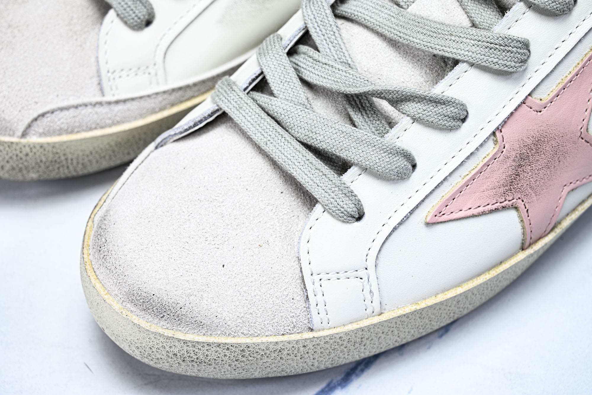 Golden Goose 男女同款Superstar星星低帮休闲鞋脏脏鞋_CM_5 #YZ006超强性价
