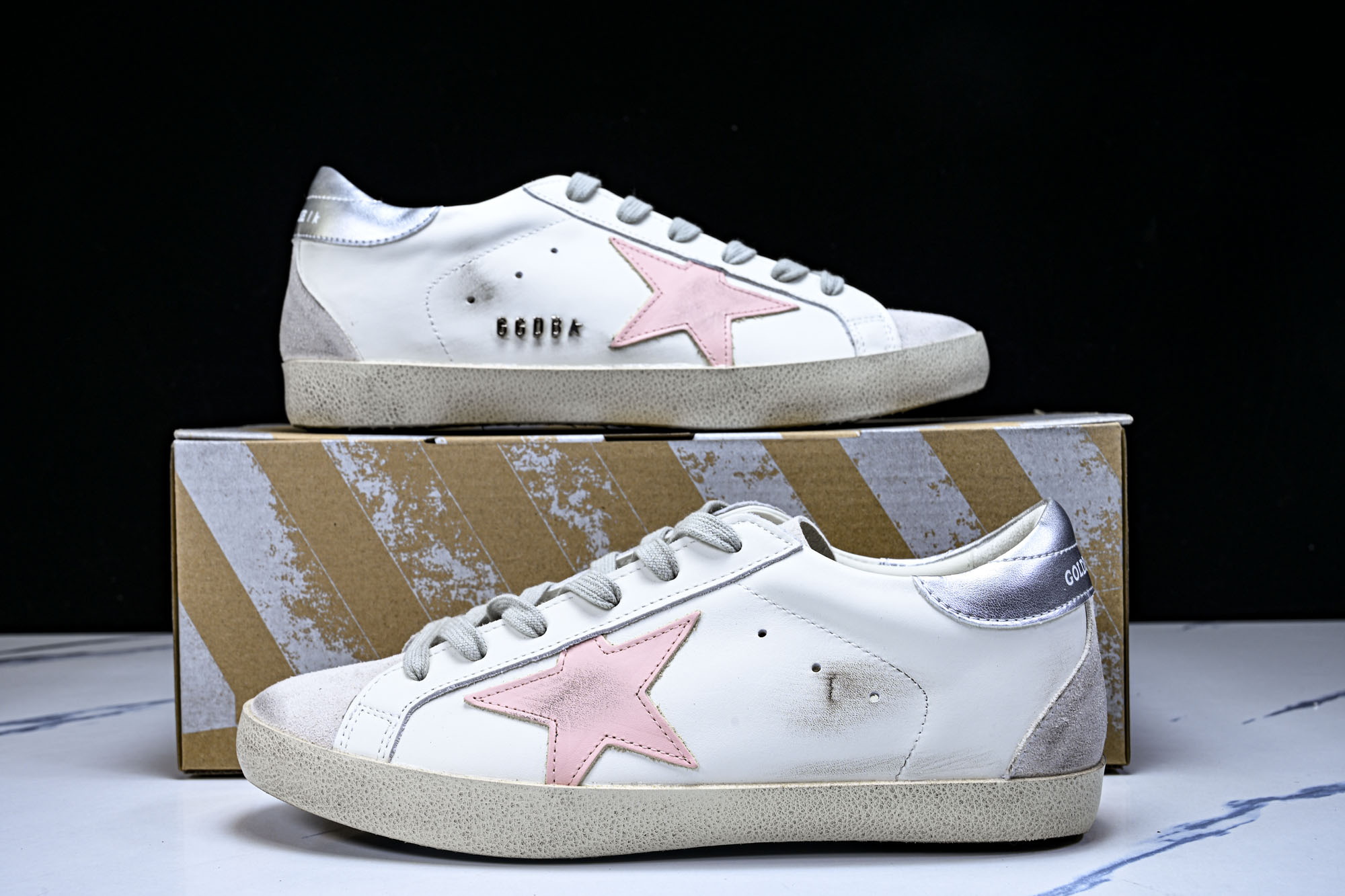 Golden Goose 男女同款Superstar星星低帮休闲鞋脏脏鞋_CM_5 #YZ006超强性价