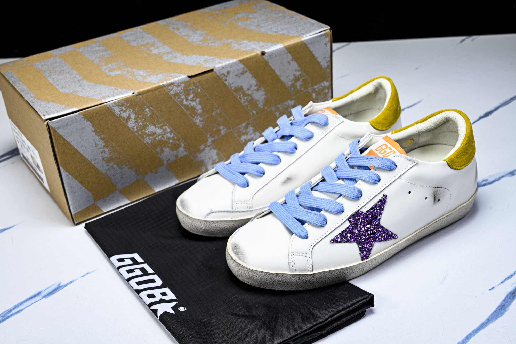 Golden Goose 男女同款Superstar星星低帮休闲鞋脏脏鞋_CM_6 #YZ006超强性价
