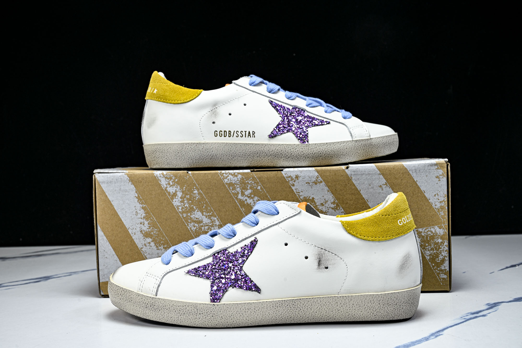 Golden Goose 男女同款Superstar星星低帮休闲鞋脏脏鞋_CM_6 #YZ006超强性价