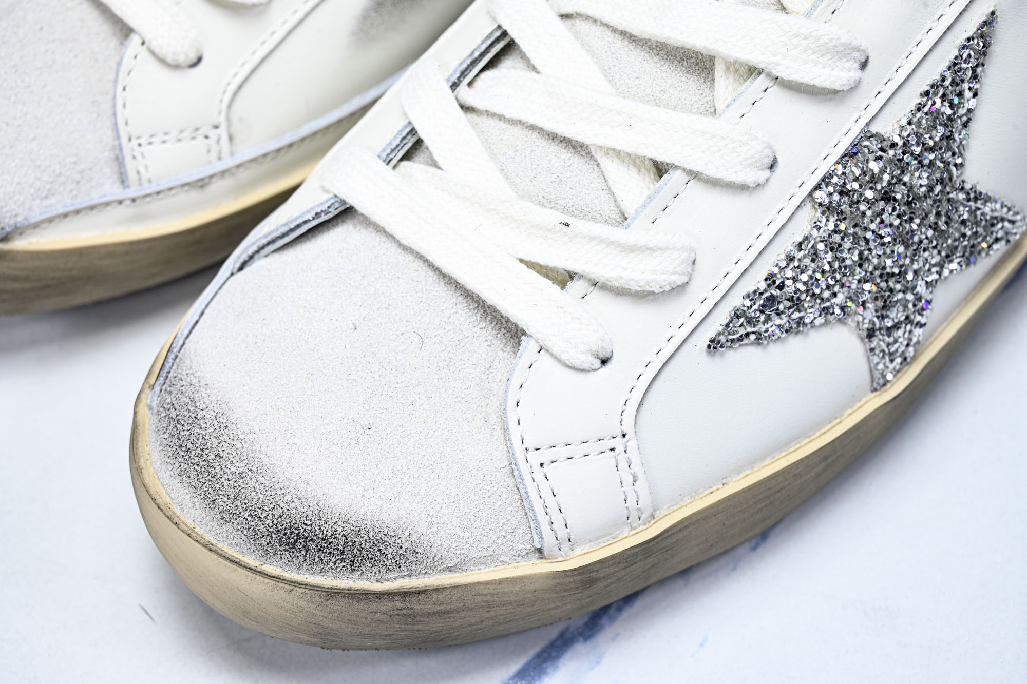 Golden Goose 男女同款Superstar星星低帮休闲鞋脏脏鞋_CM_7 #YZ006超强性价