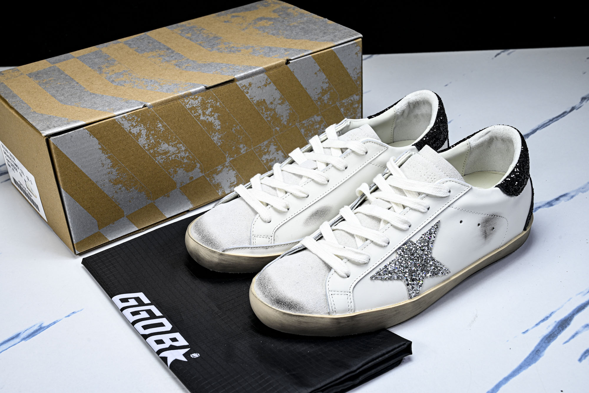 Golden Goose 男女同款Superstar星星低帮休闲鞋脏脏鞋_CM_7 #YZ006超强性价