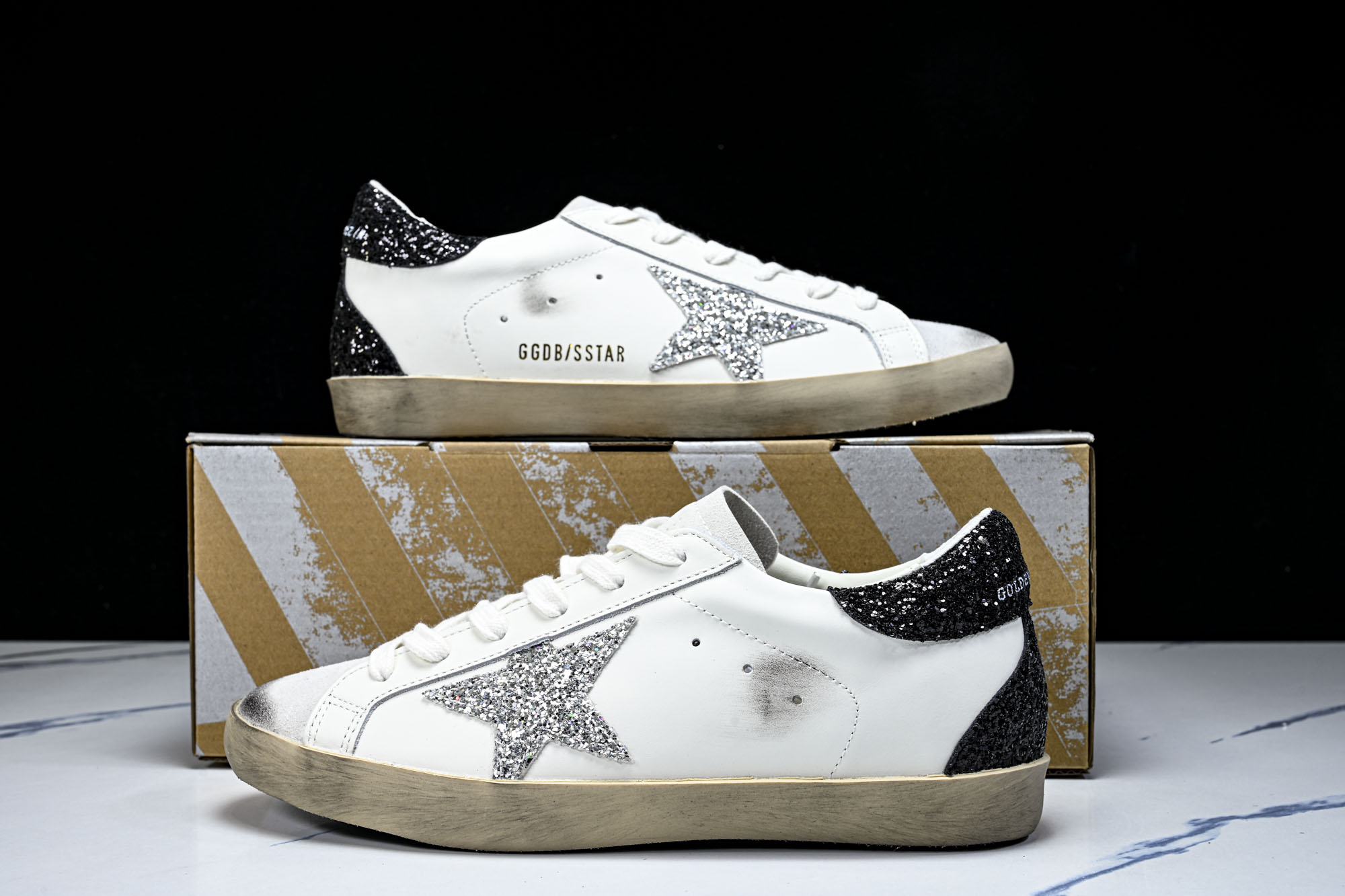 Golden Goose 男女同款Superstar星星低帮休闲鞋脏脏鞋_CM_7 #YZ006超强性价