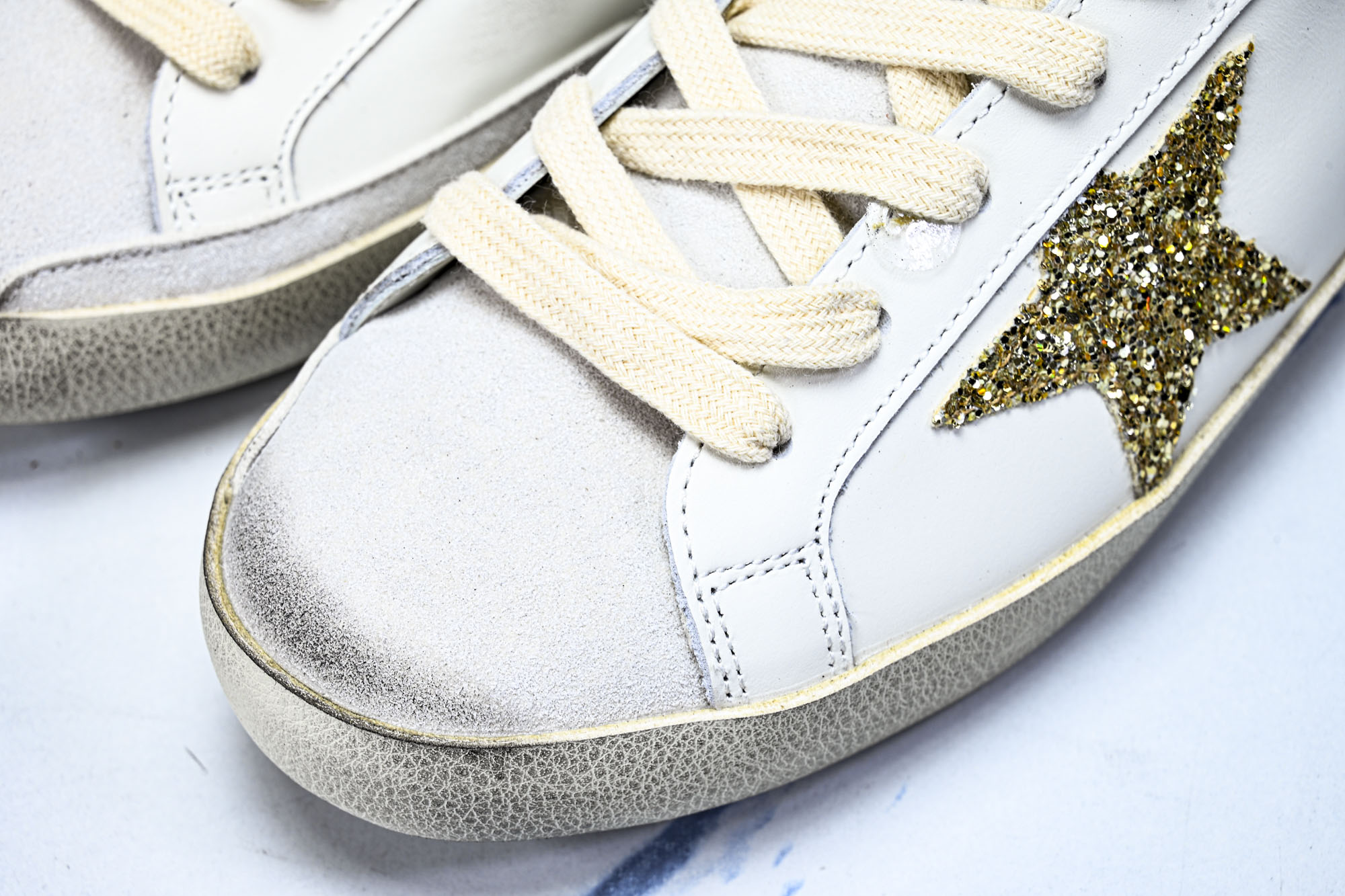 Golden Goose 男女同款Superstar星星低帮休闲鞋脏脏鞋_CM_8 #YZ006超强性价