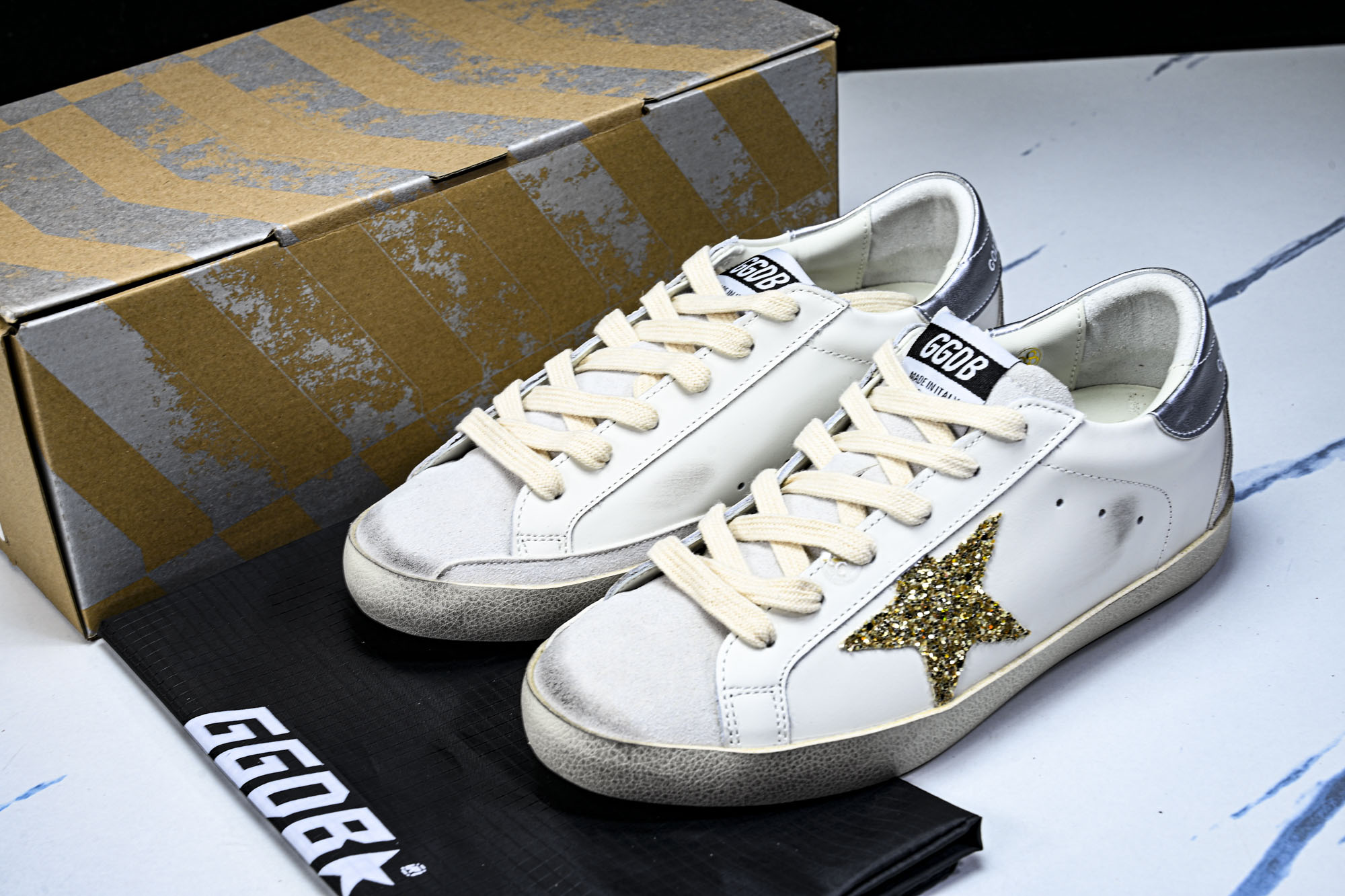 Golden Goose 男女同款Superstar星星低帮休闲鞋脏脏鞋_CM_8 #YZ006超强性价