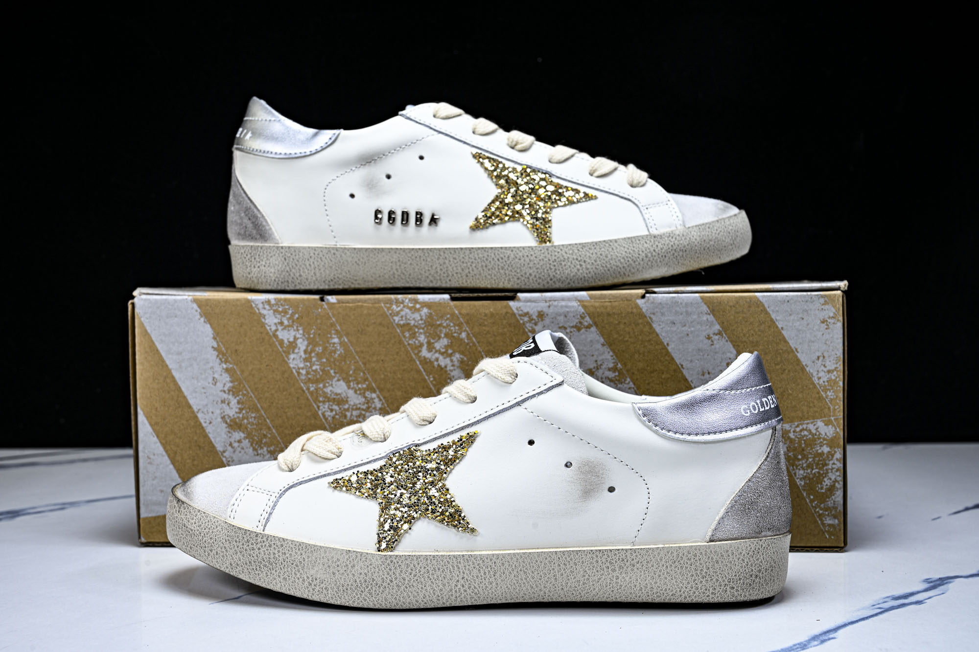 Golden Goose 男女同款Superstar星星低帮休闲鞋脏脏鞋_CM_8 #YZ006超强性价