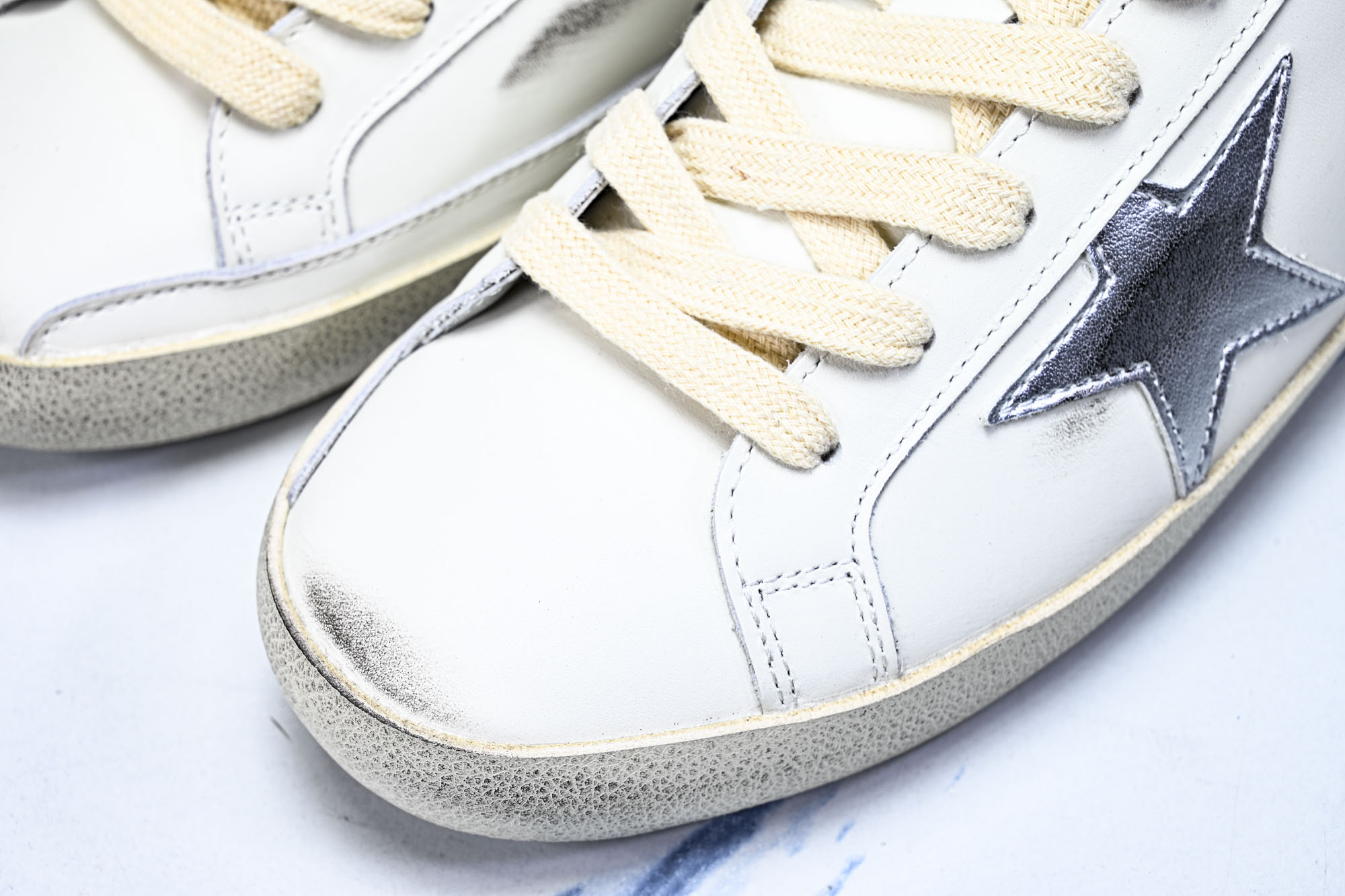 Golden Goose 男女同款Superstar星星低帮休闲鞋脏脏鞋_CM_10 #YZ006超强性