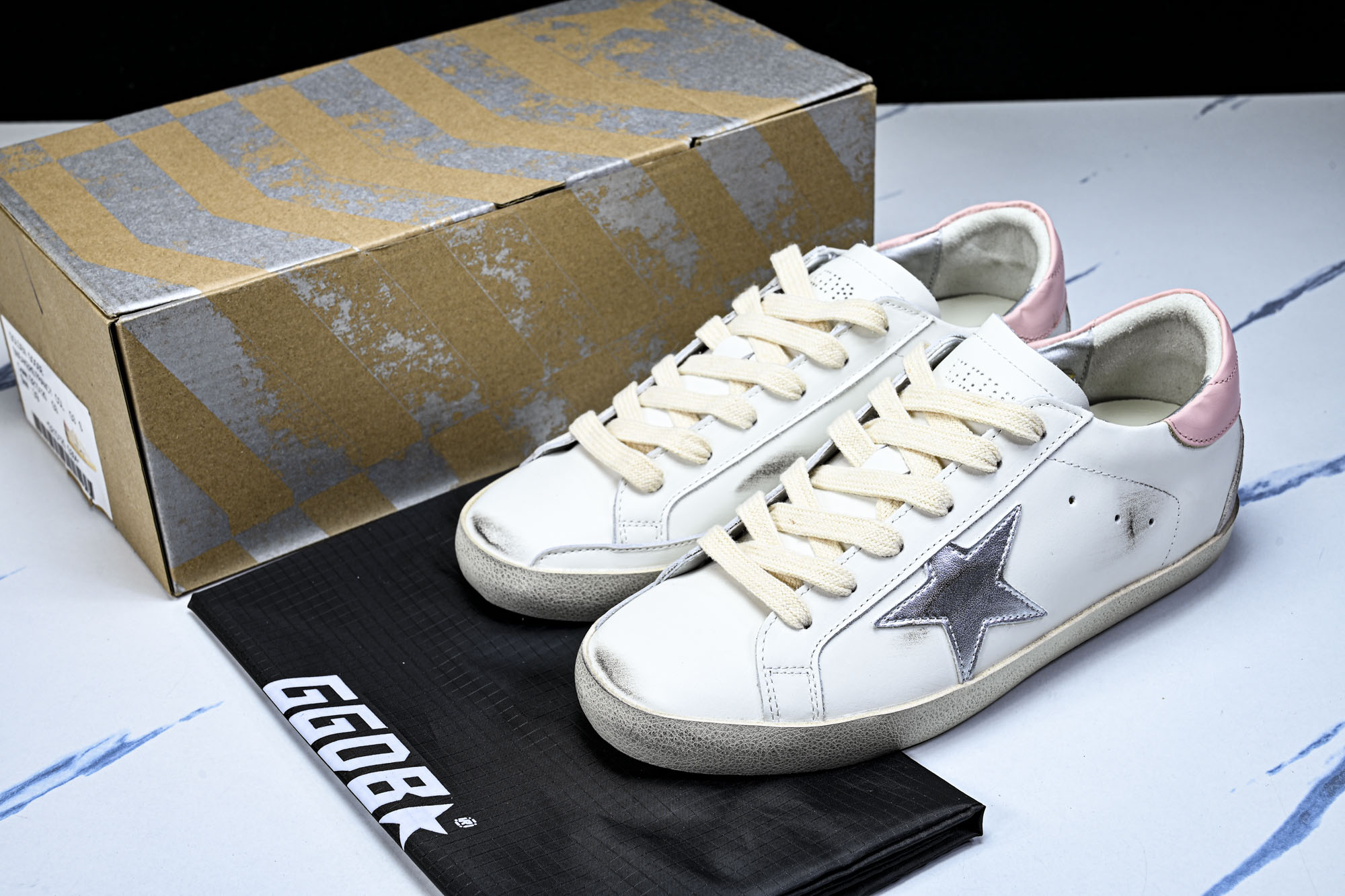 Golden Goose 男女同款Superstar星星低帮休闲鞋脏脏鞋_CM_10 #YZ006超强性