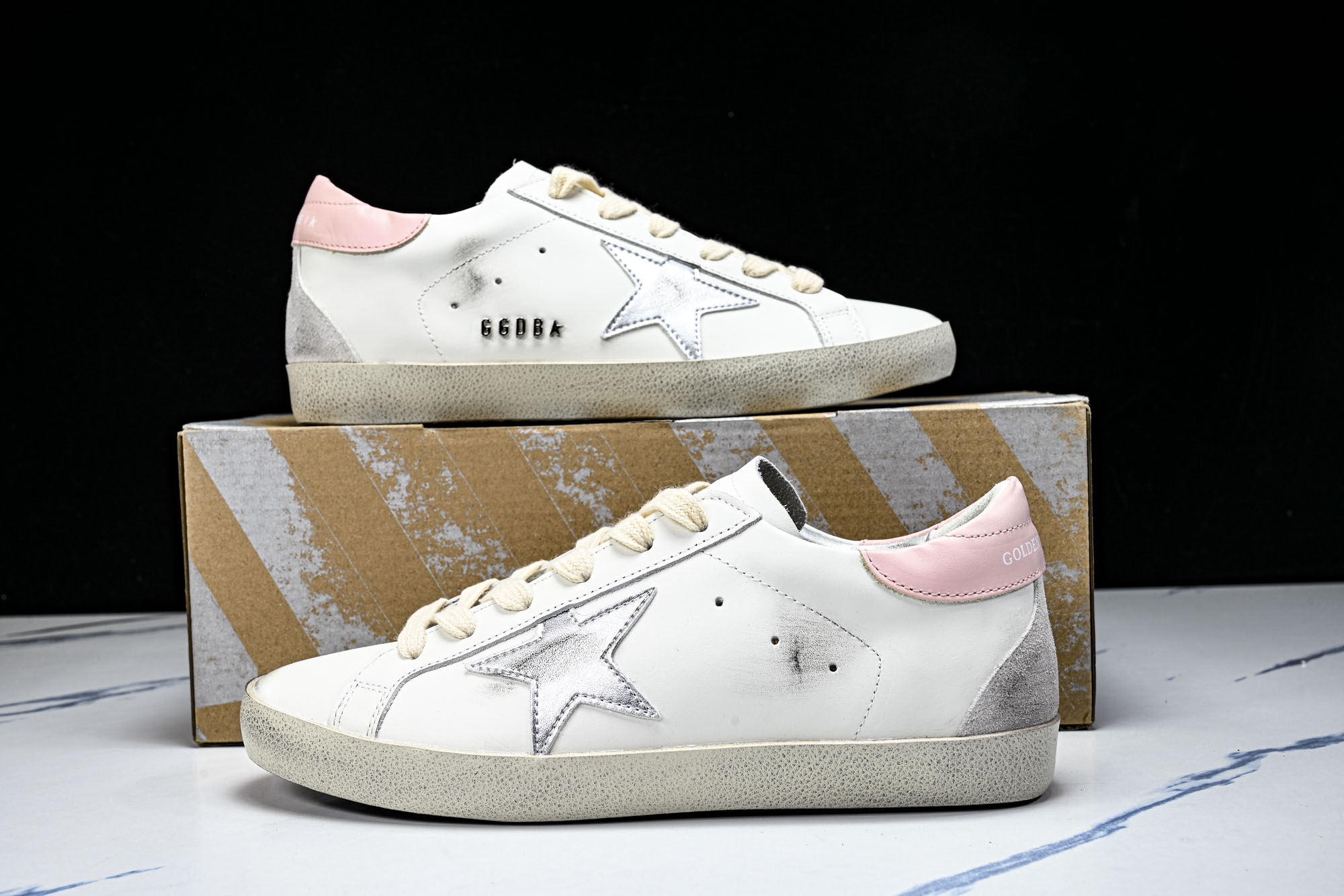 Golden Goose 男女同款Superstar星星低帮休闲鞋脏脏鞋_CM_10 #YZ006超强性