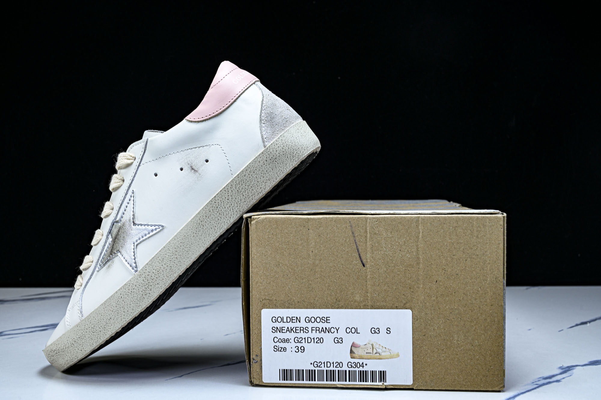 Golden Goose 男女同款Superstar星星低帮休闲鞋脏脏鞋_CM_10 #YZ006超强性