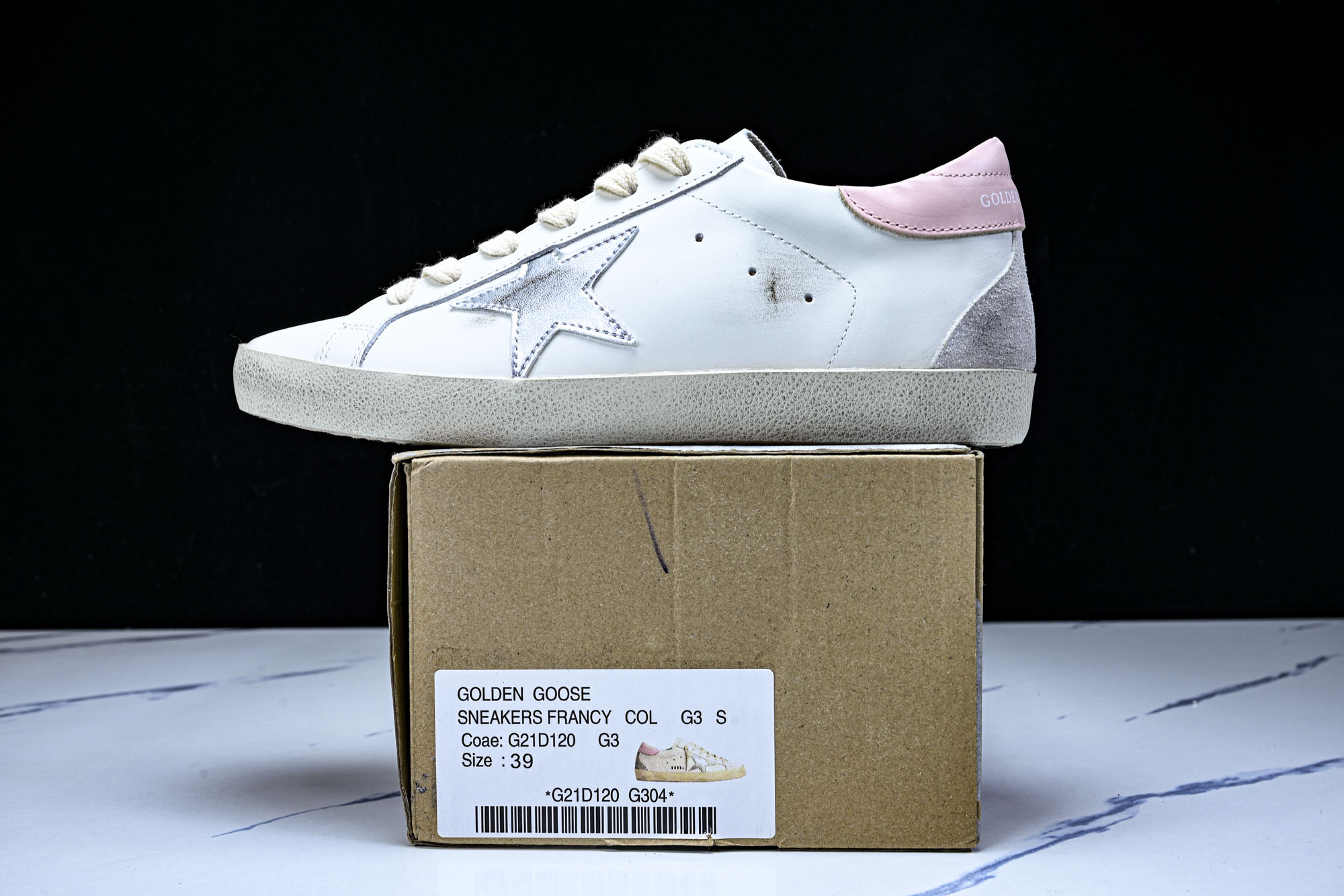 Golden Goose 男女同款Superstar星星低帮休闲鞋脏脏鞋_CM_10 #YZ006超强性
