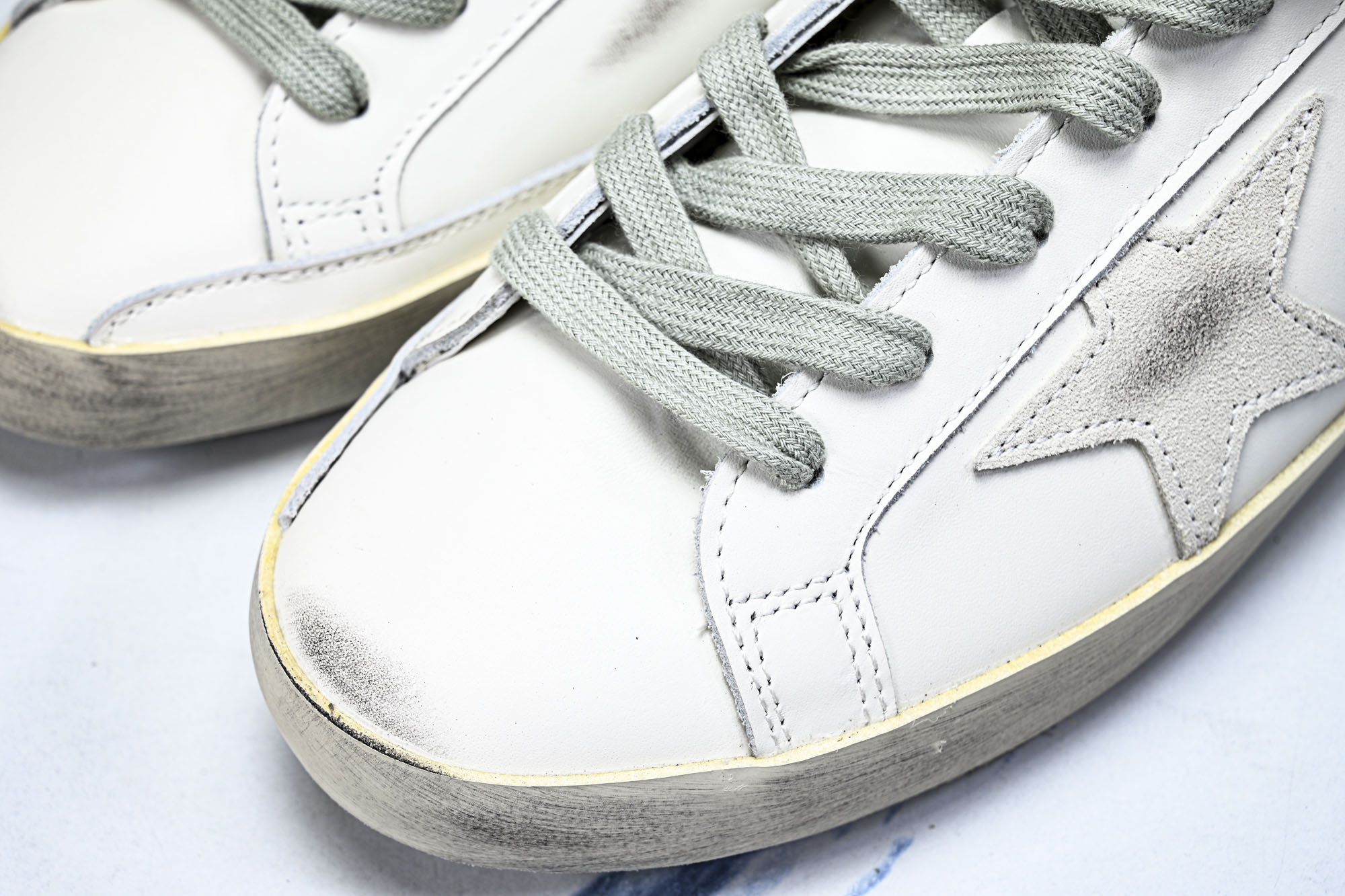 Golden Goose 男女同款Superstar星星低帮休闲鞋脏脏鞋_CM_12 #YZ006超强性