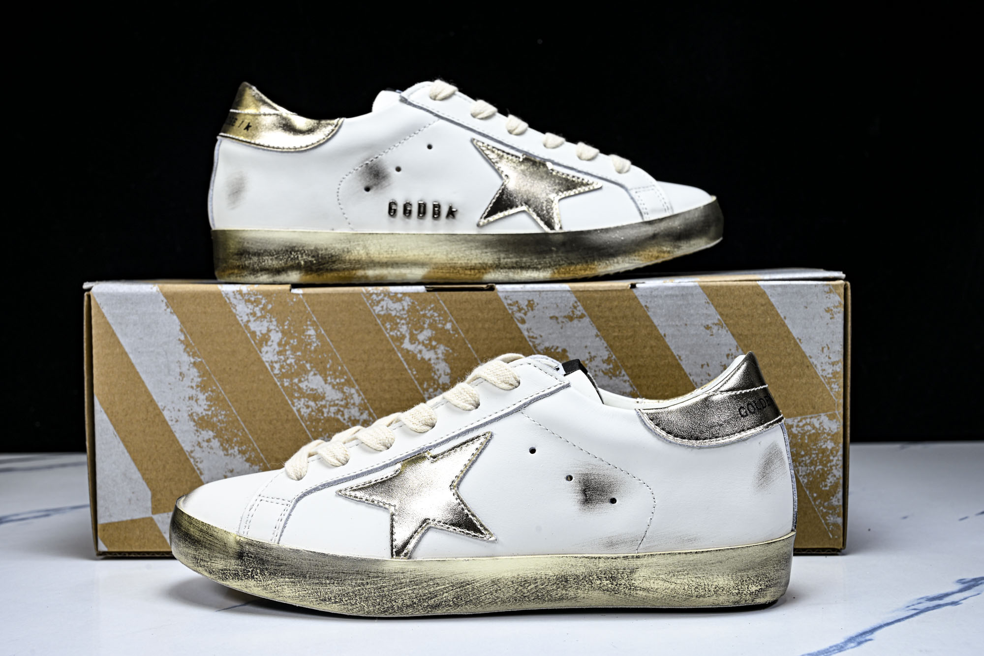 Golden Goose 男女同款Superstar星星低帮休闲鞋脏脏鞋_CM_13 #YZ006超强性