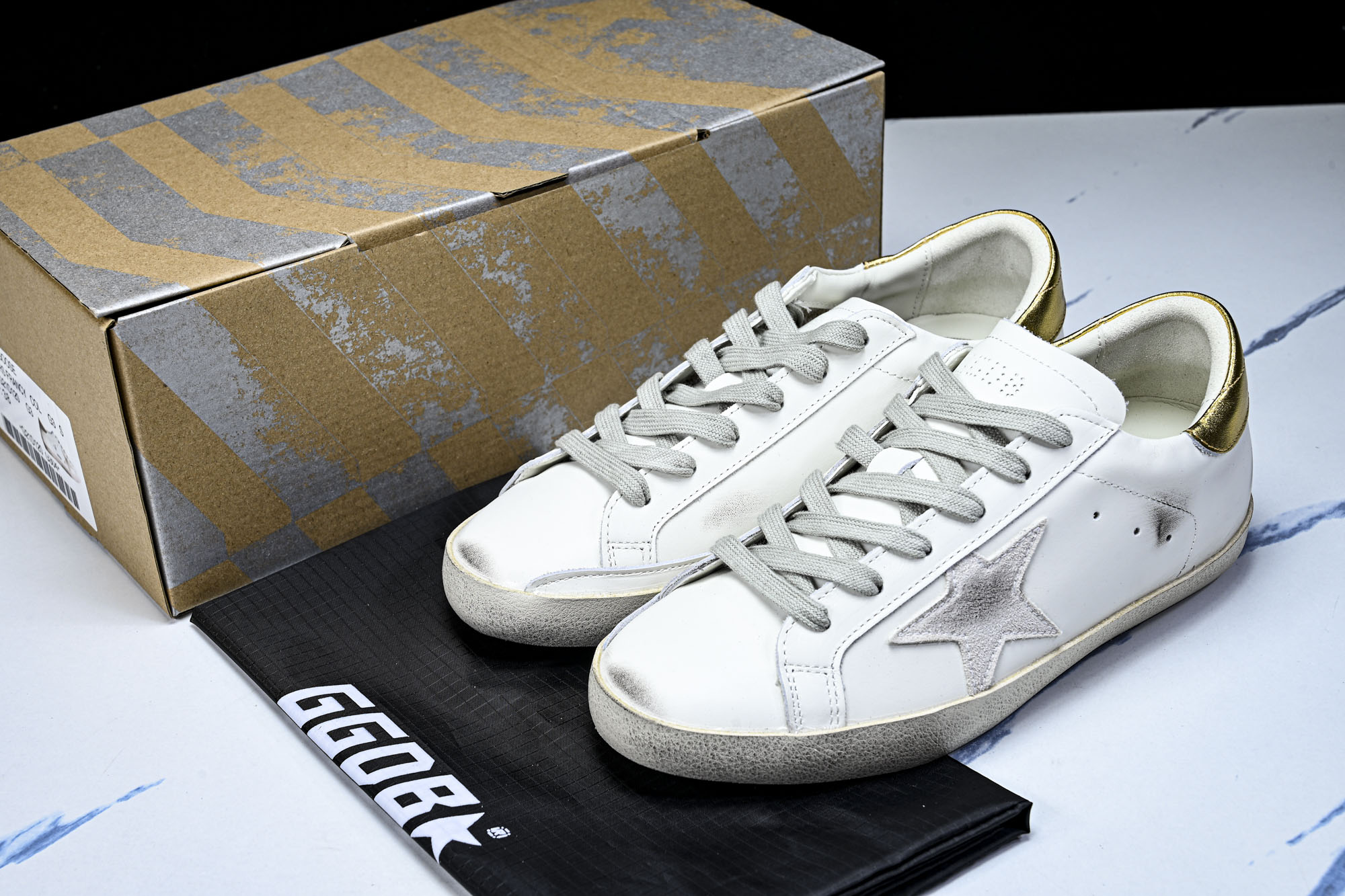 Golden Goose 男女同款Superstar星星低帮休闲鞋脏脏鞋_CM_14 #YZ006超强性