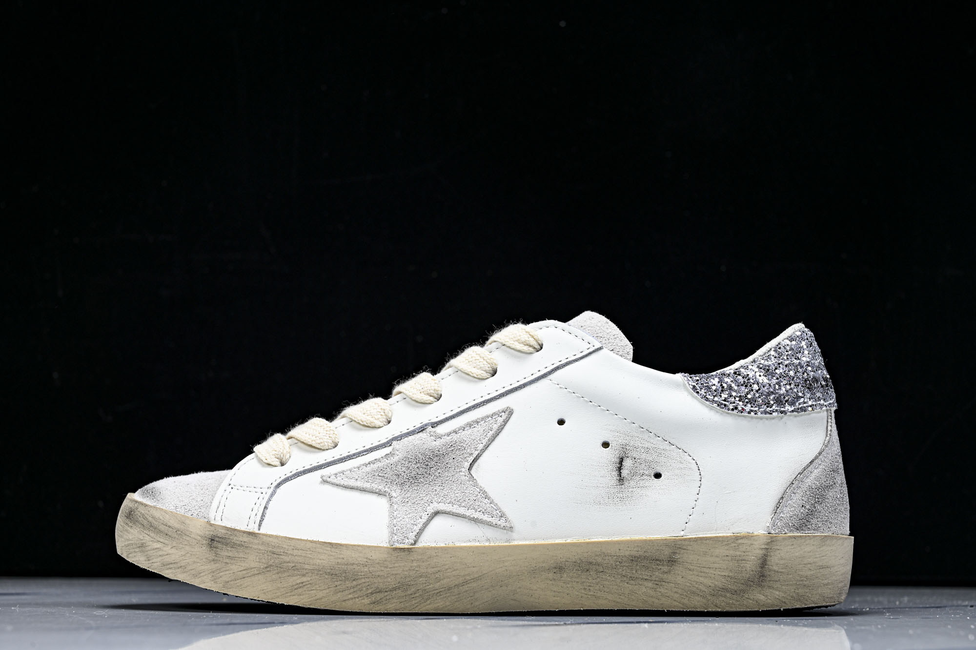 Golden Goose 男女同款Superstar星星低帮休闲鞋脏脏鞋_CM_15 #YZ006超强性
