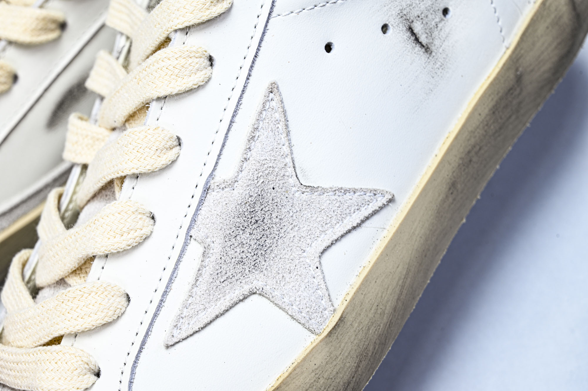 Golden Goose 男女同款Superstar星星低帮休闲鞋脏脏鞋_CM_15 #YZ006超强性