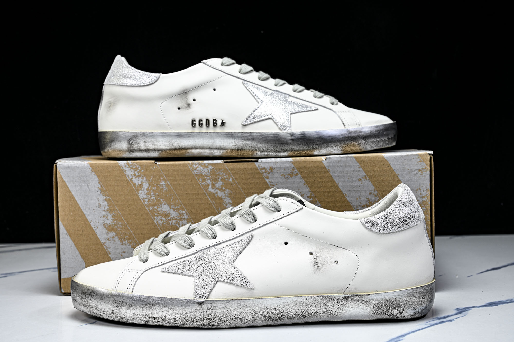 Golden Goose 男女同款Superstar星星低帮休闲鞋脏脏鞋_CM_16 #YZ006超强性