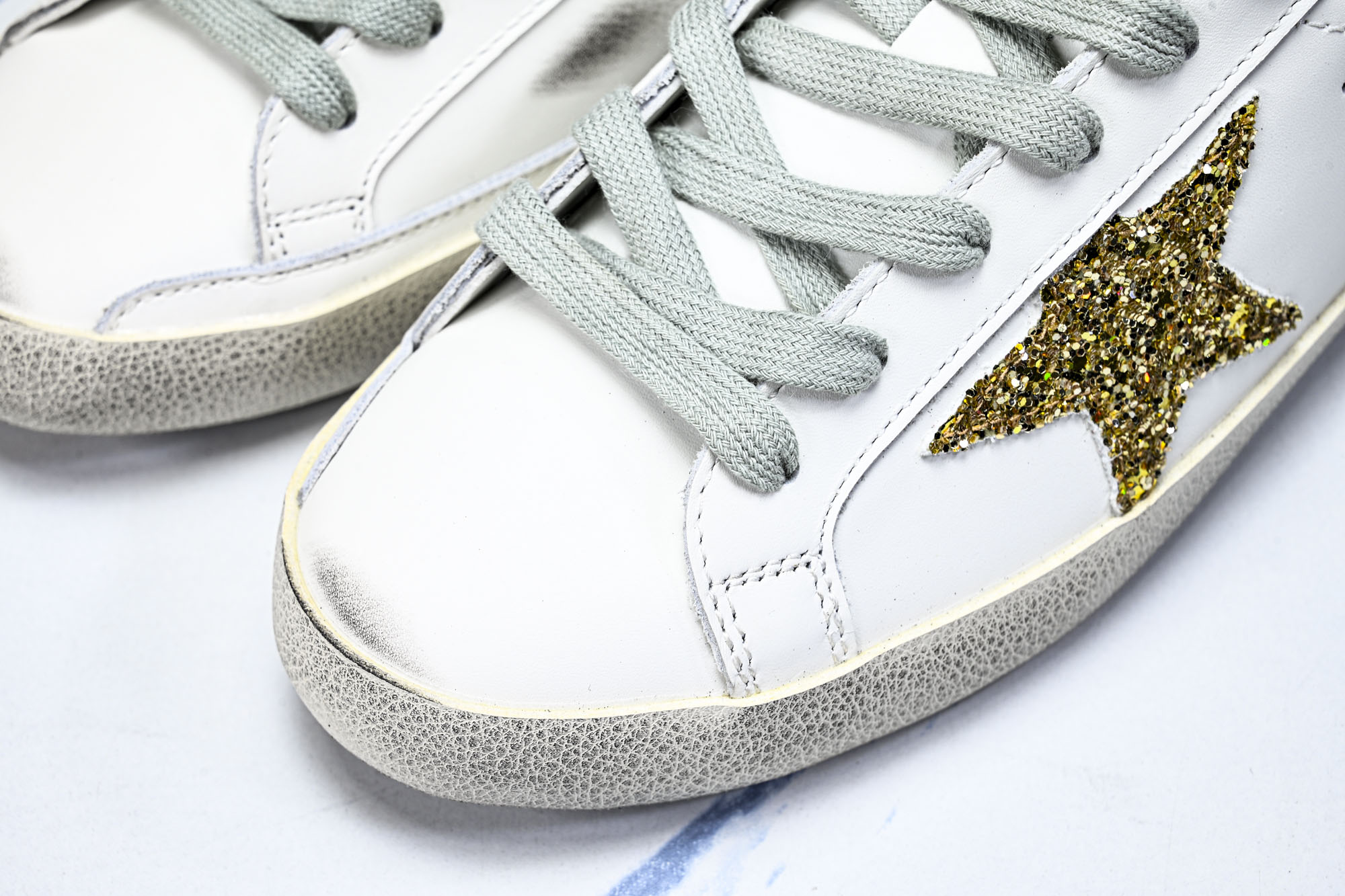 Golden Goose 男女同款Superstar星星低帮休闲鞋脏脏鞋_CM_17 #YZ006超强性