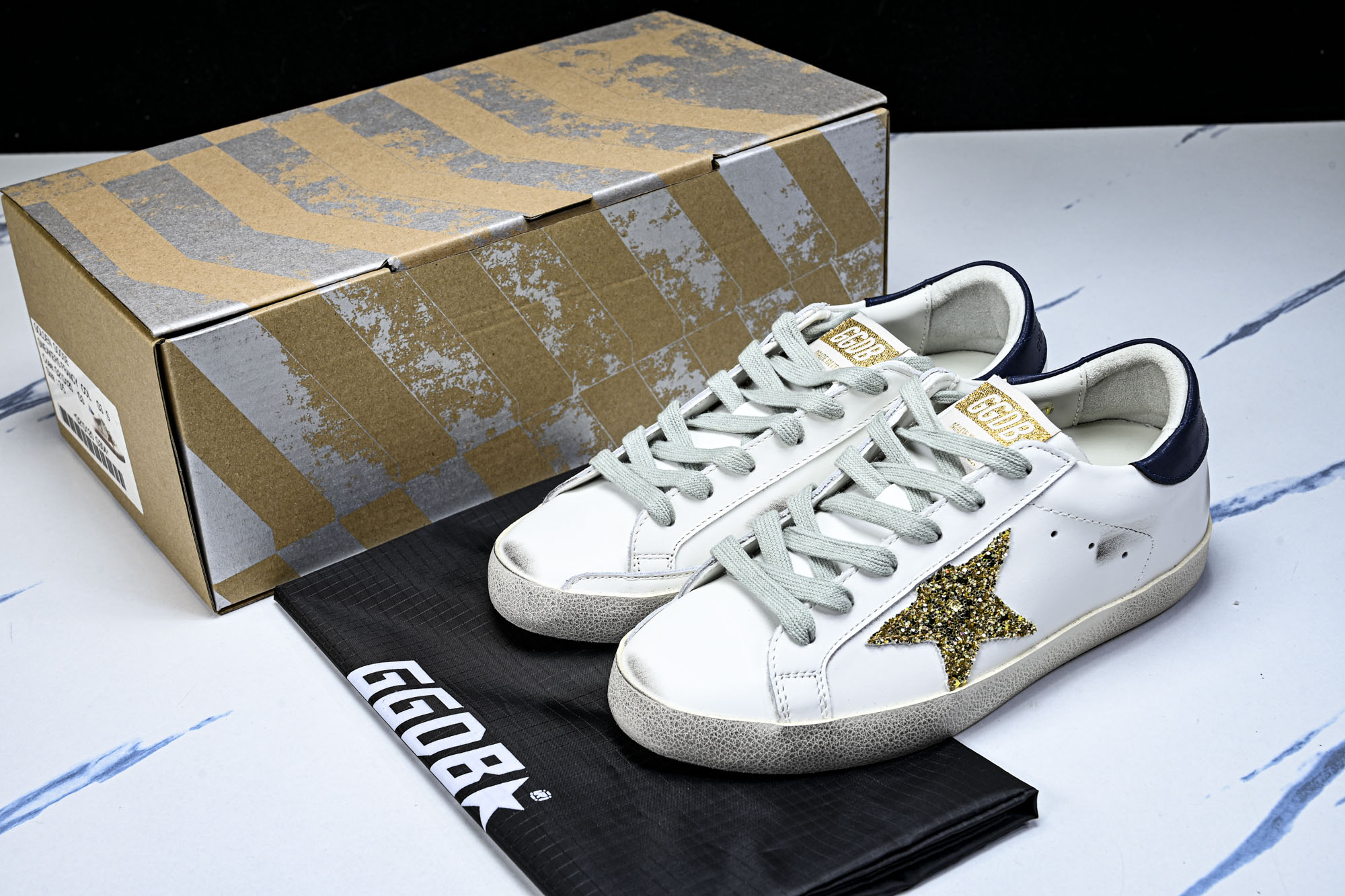 Golden Goose 男女同款Superstar星星低帮休闲鞋脏脏鞋_CM_17 #YZ006超强性