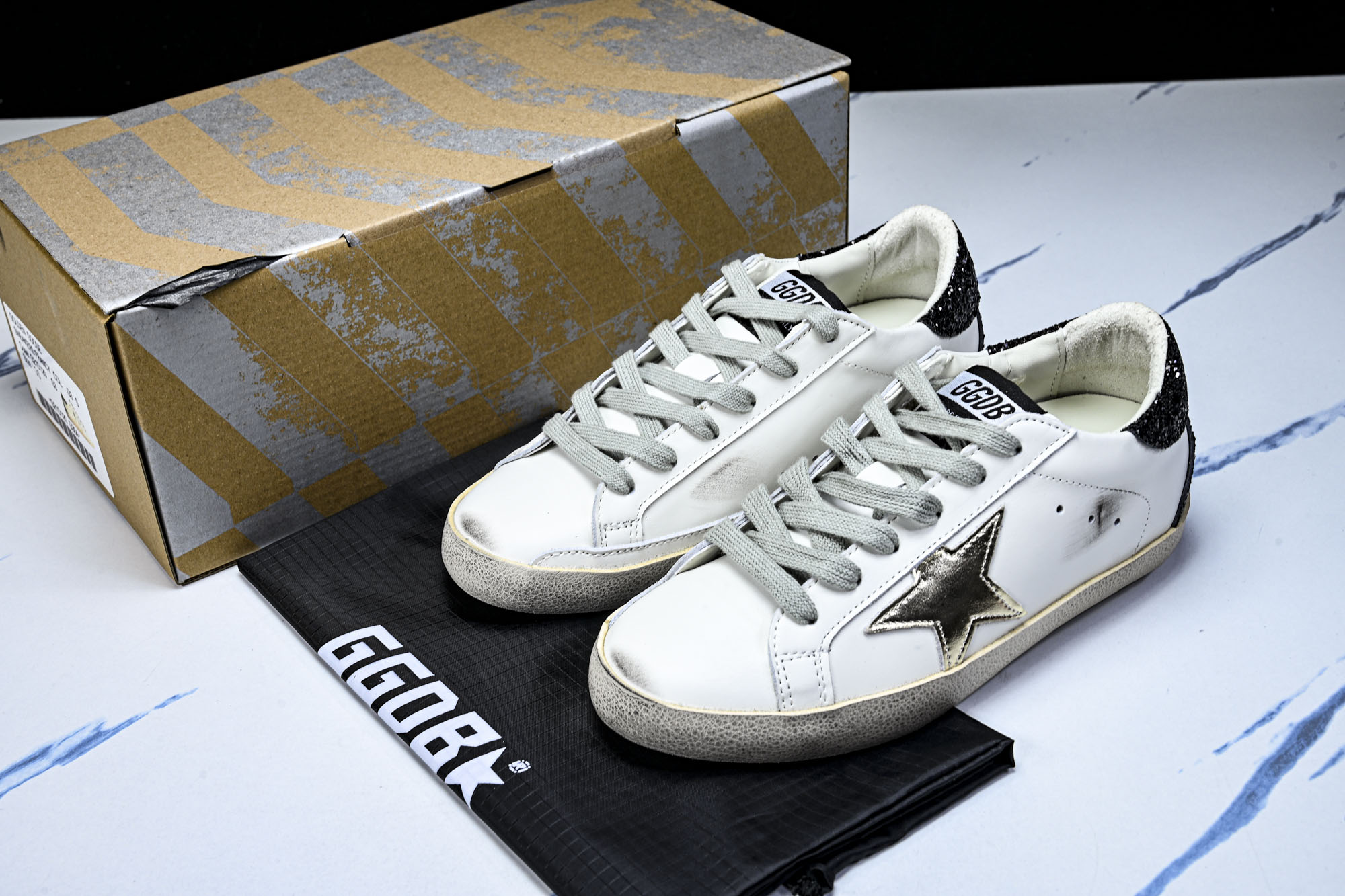 Golden Goose 男女同款Superstar星星低帮休闲鞋脏脏鞋_CM_18 #YZ006超强性