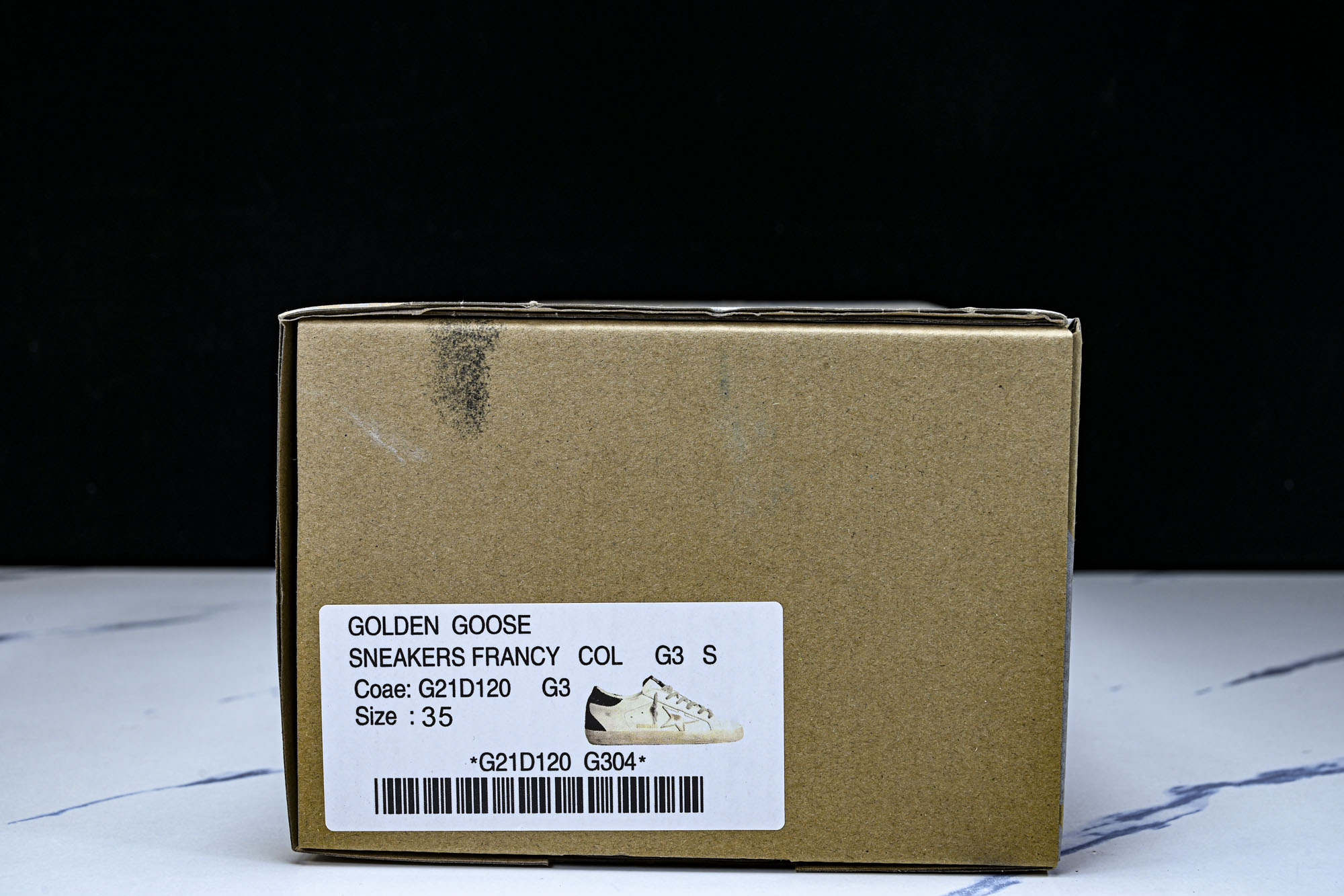 Golden Goose 男女同款Superstar星星低帮休闲鞋脏脏鞋_CM_18 #YZ006超强性