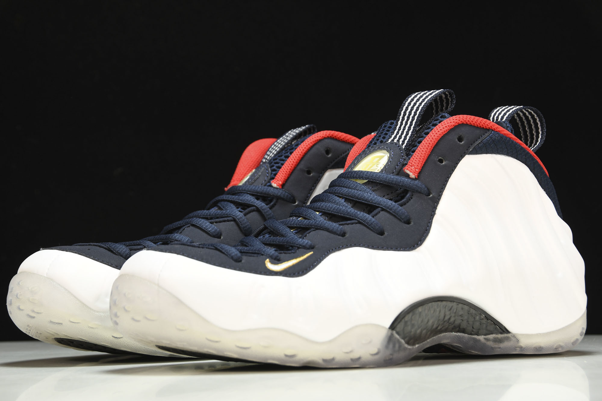 NK Air Foamposite One  白蓝喷 篮球鞋 -40038.5 39 41 42 42.