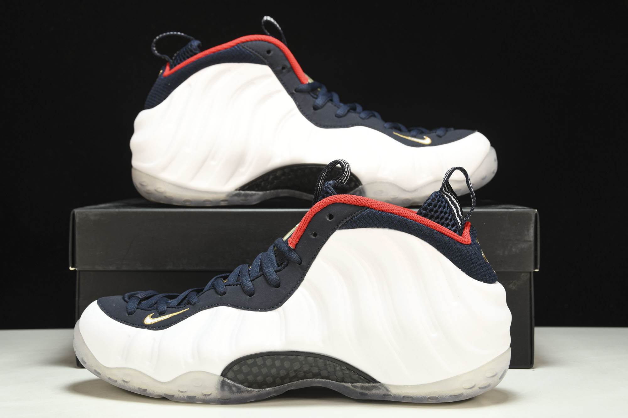 NK Air Foamposite One  白蓝喷 篮球鞋 -40038.5 39 41 42 42.