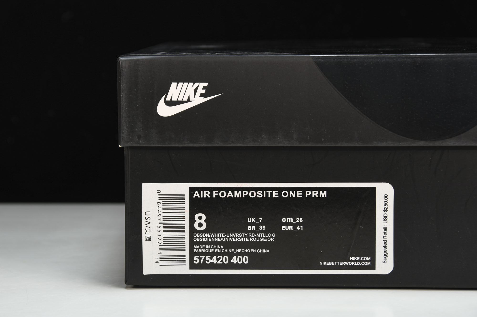 NK Air Foamposite One  白蓝喷 篮球鞋 -40038.5 39 41 42 42.