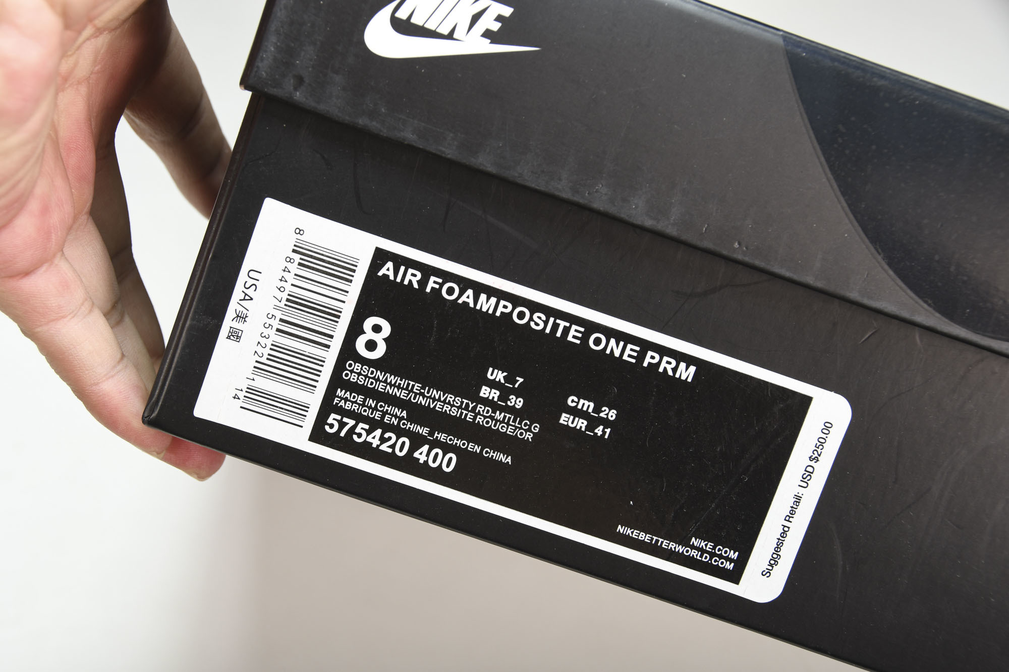 NK Air Foamposite One  白蓝喷 篮球鞋 -40038.5 39 41 42 42.