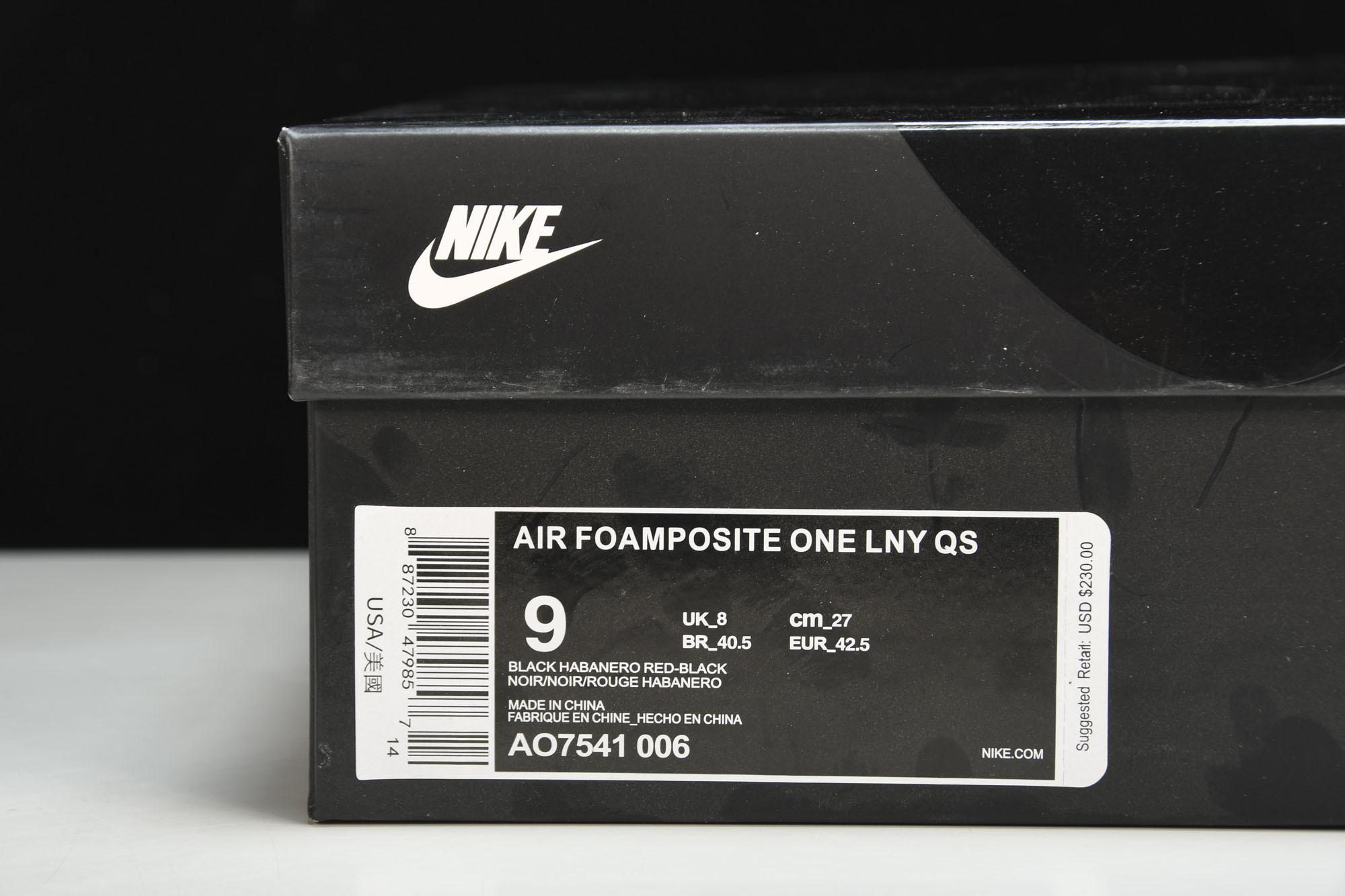 NK Air Foamposite One CNY限量新年烟花喷AO7541-00638.5 39 41
