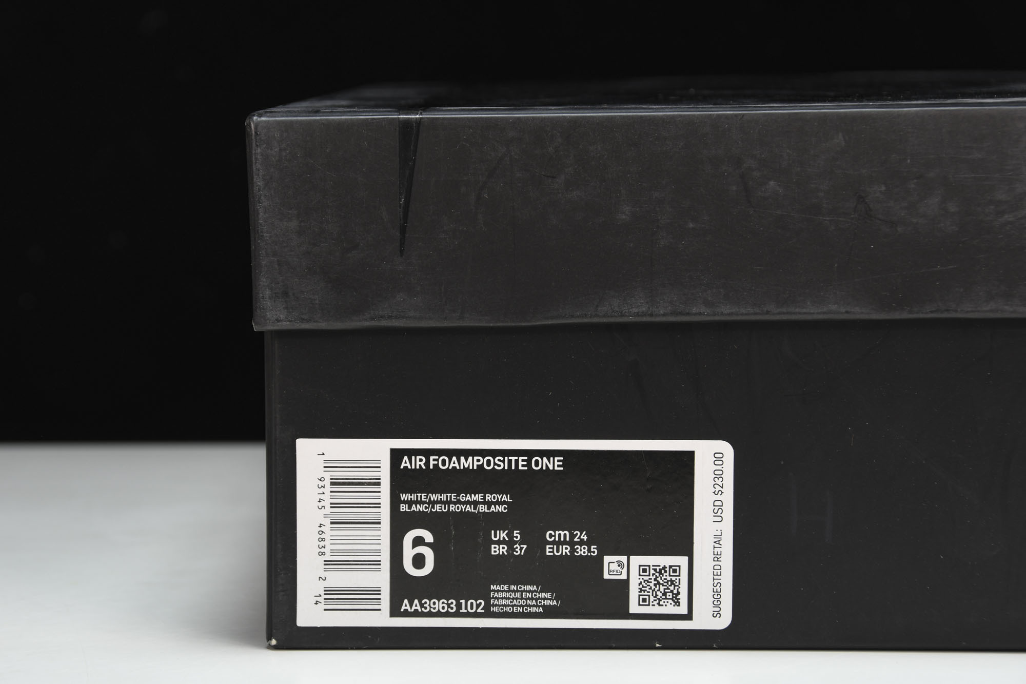 NK Air Foamposite One USA 鸳鸯 阴阳喷 AA3963-10238.5 39 4