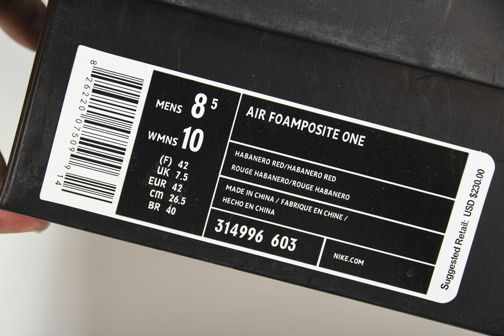 NK Air Foamposite One 橘红喷 橙喷 辣椒喷-60338.5 39 41 42 42