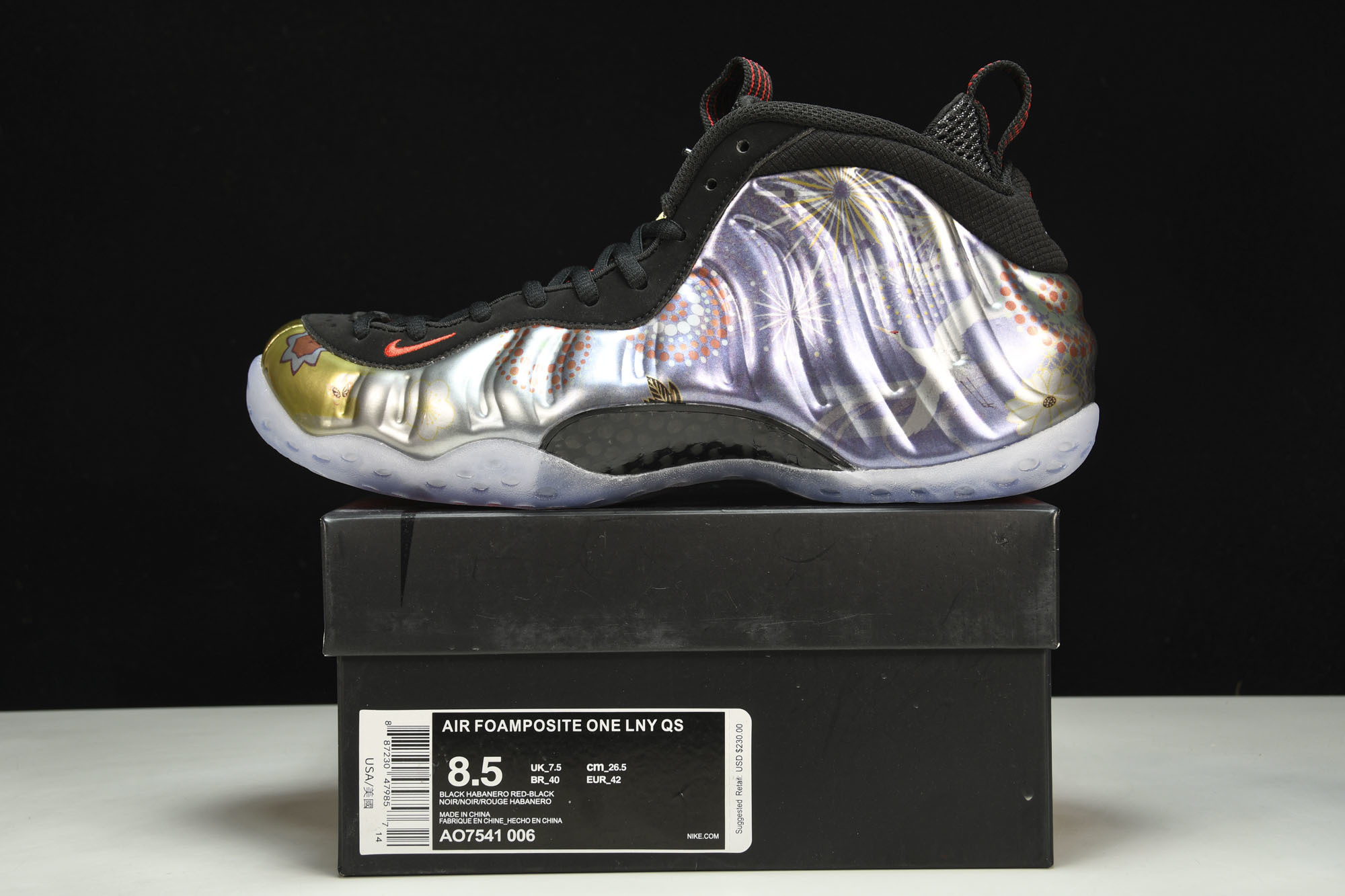 NK Air foamposite one 烟花喷 中国年喷泡 AO7541-00638.5 39 41