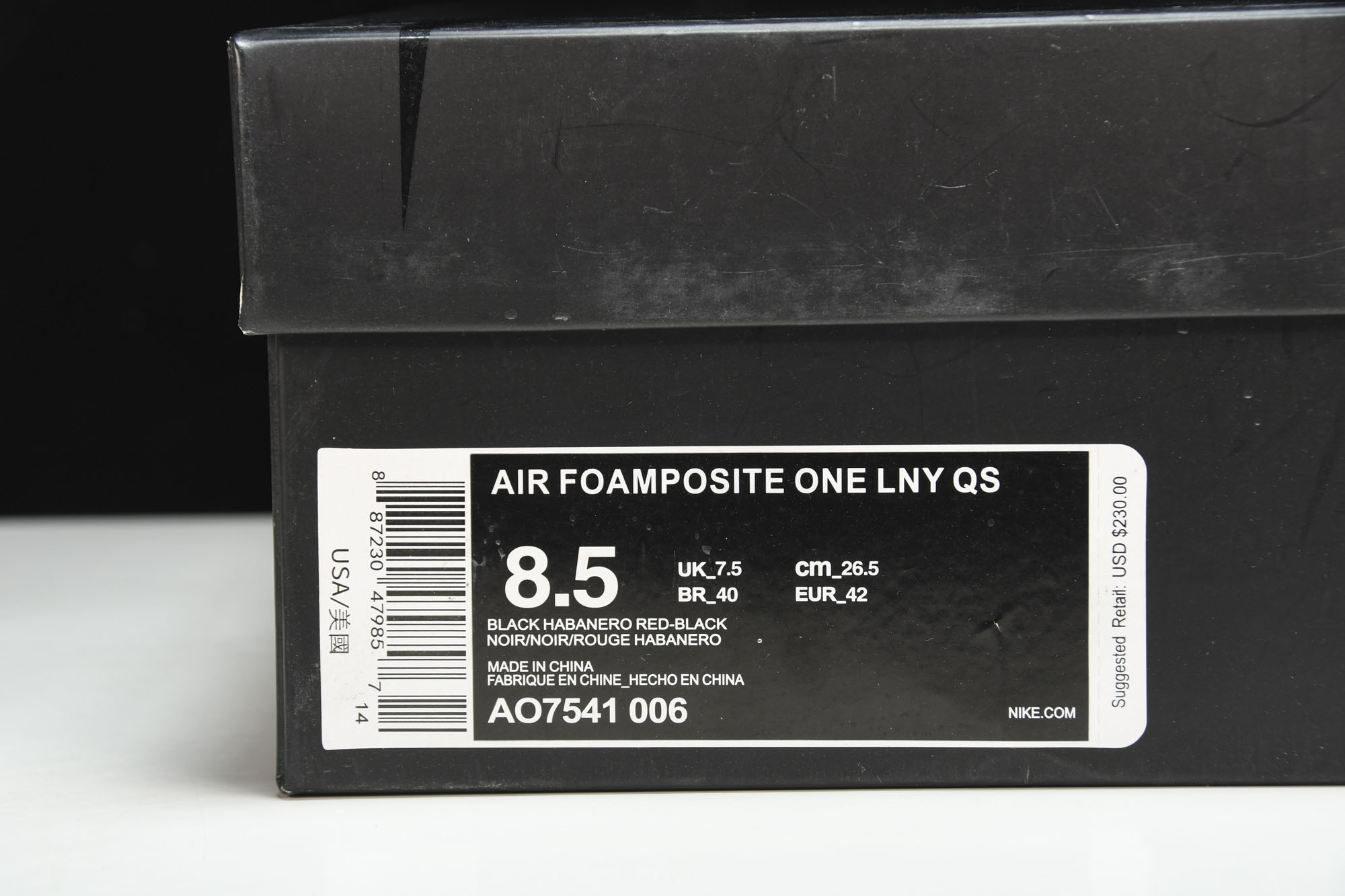 NK Air foamposite one 烟花喷 中国年喷泡 AO7541-00638.5 39 41