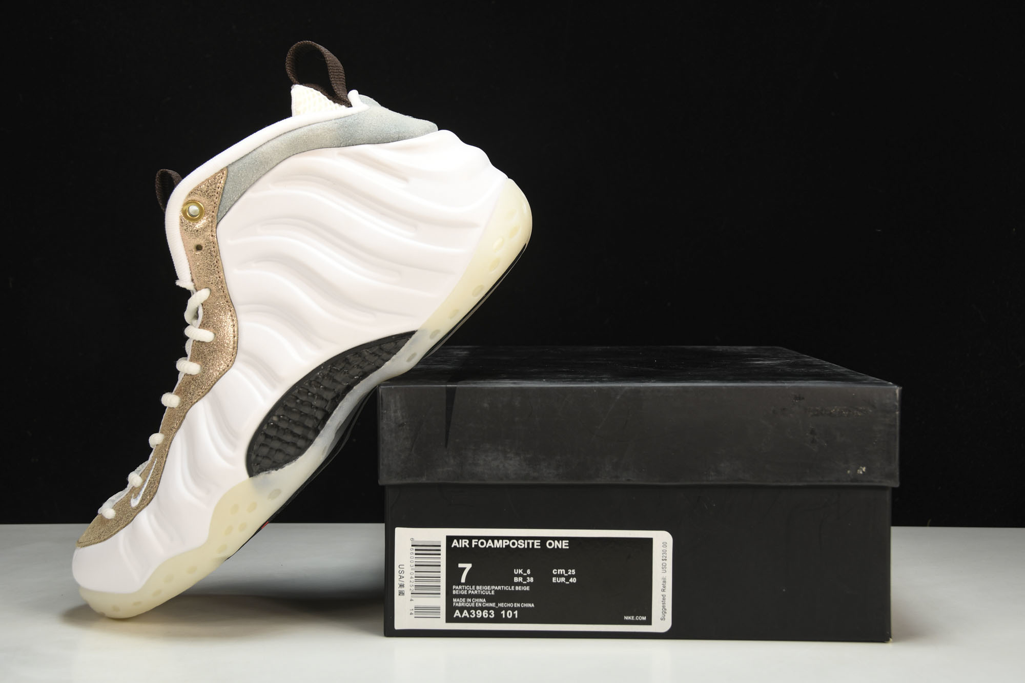 NK Air Foamposite One 白银 大理石喷 AA3963-10138.5 39 41 4