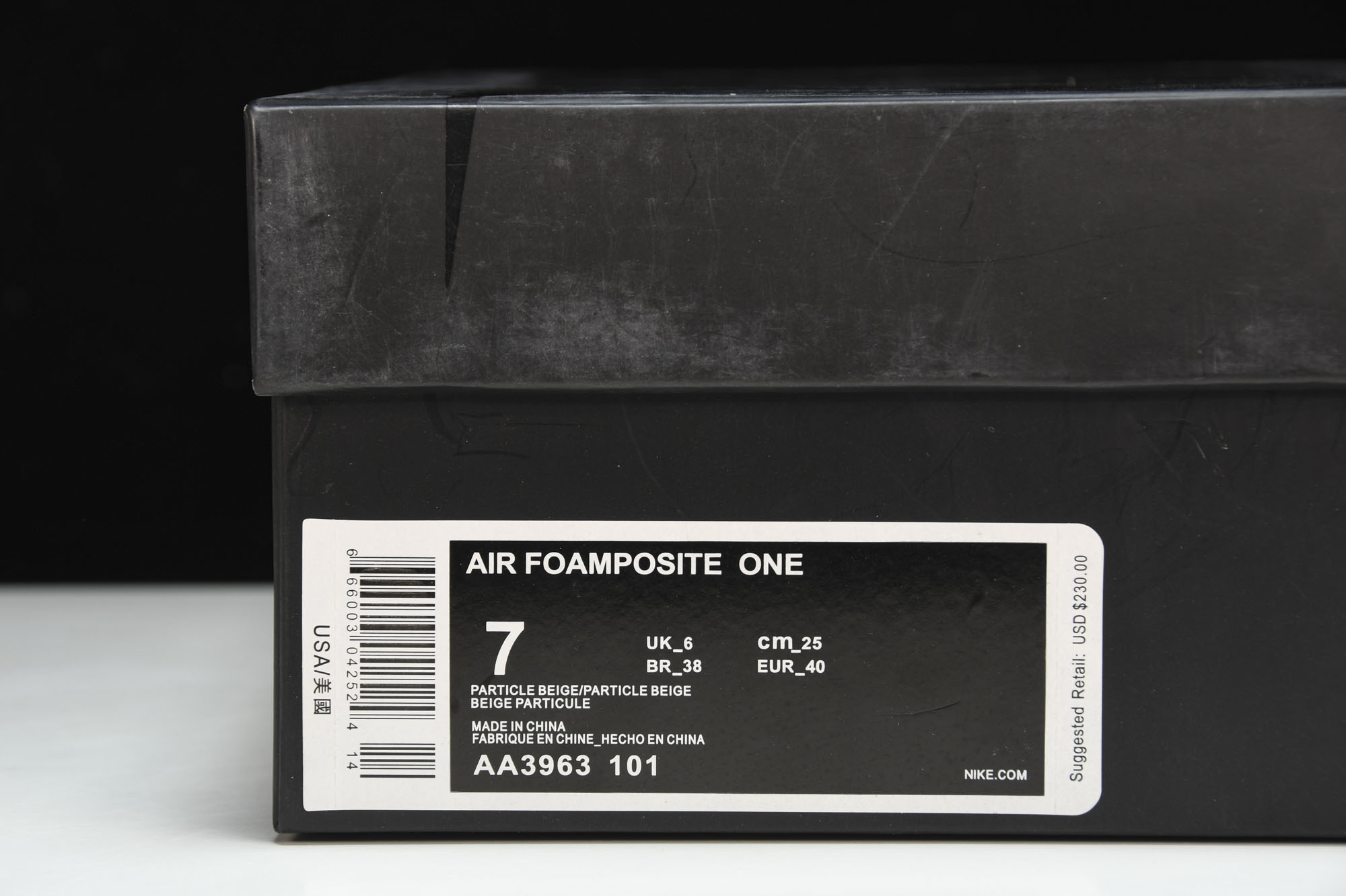 NK Air Foamposite One 白银 大理石喷 AA3963-10138.5 39 41 4