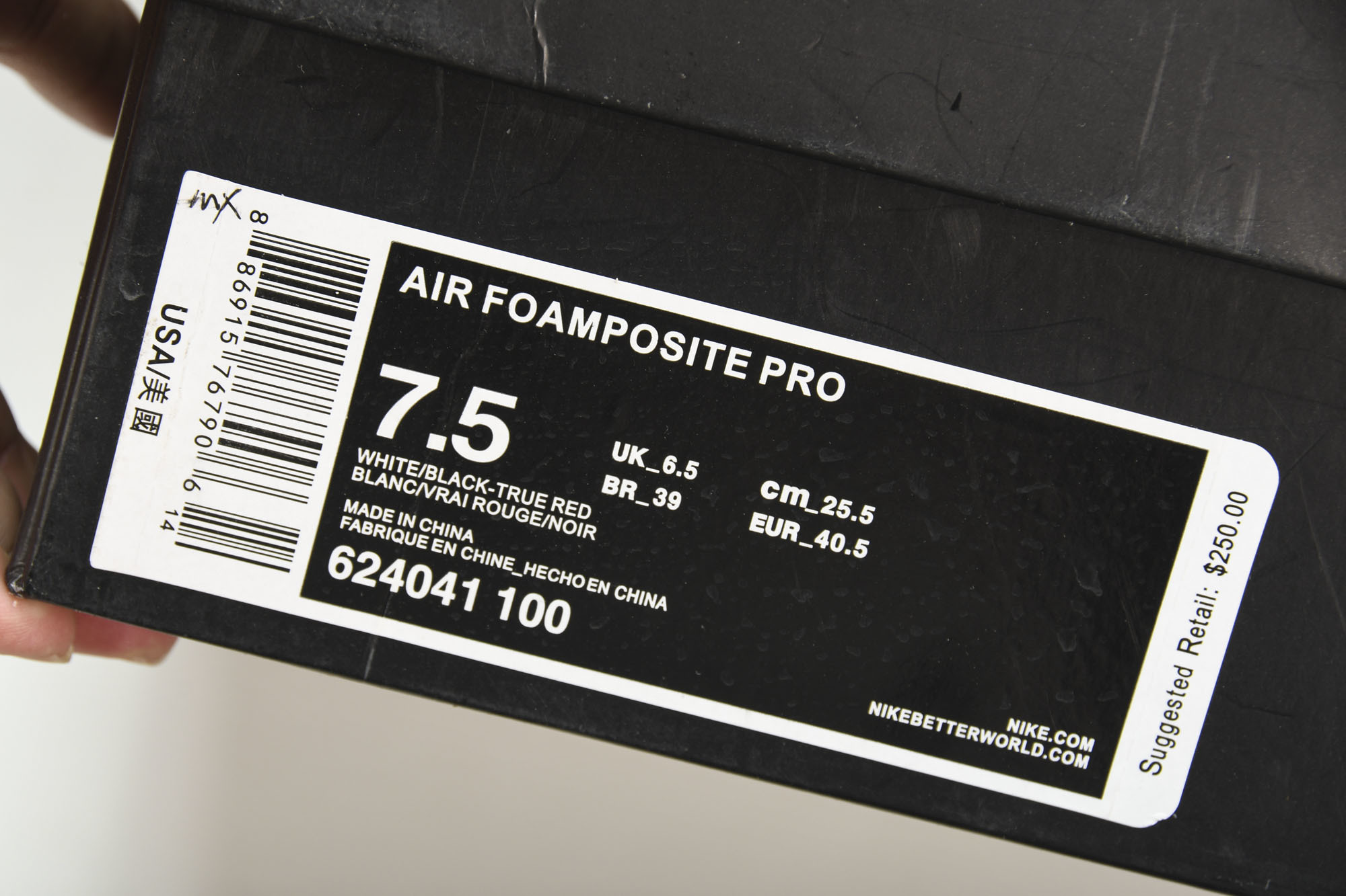 耐克NK Air Foamposite One aj珍珠泡奶泡白喷 -10038.5 39 41 42 