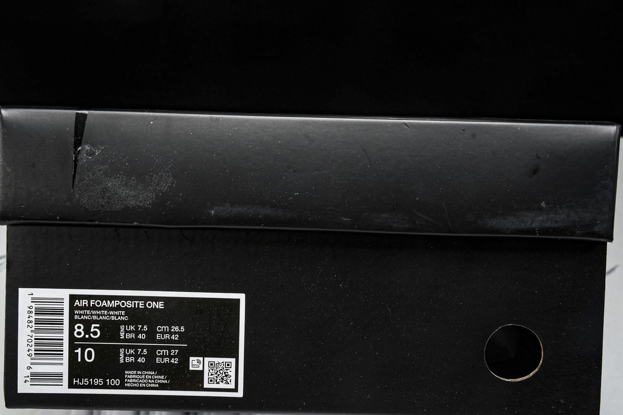 NK Air Foamposite One “Triple White” 舒适百搭 防滑耐磨 中帮 复古