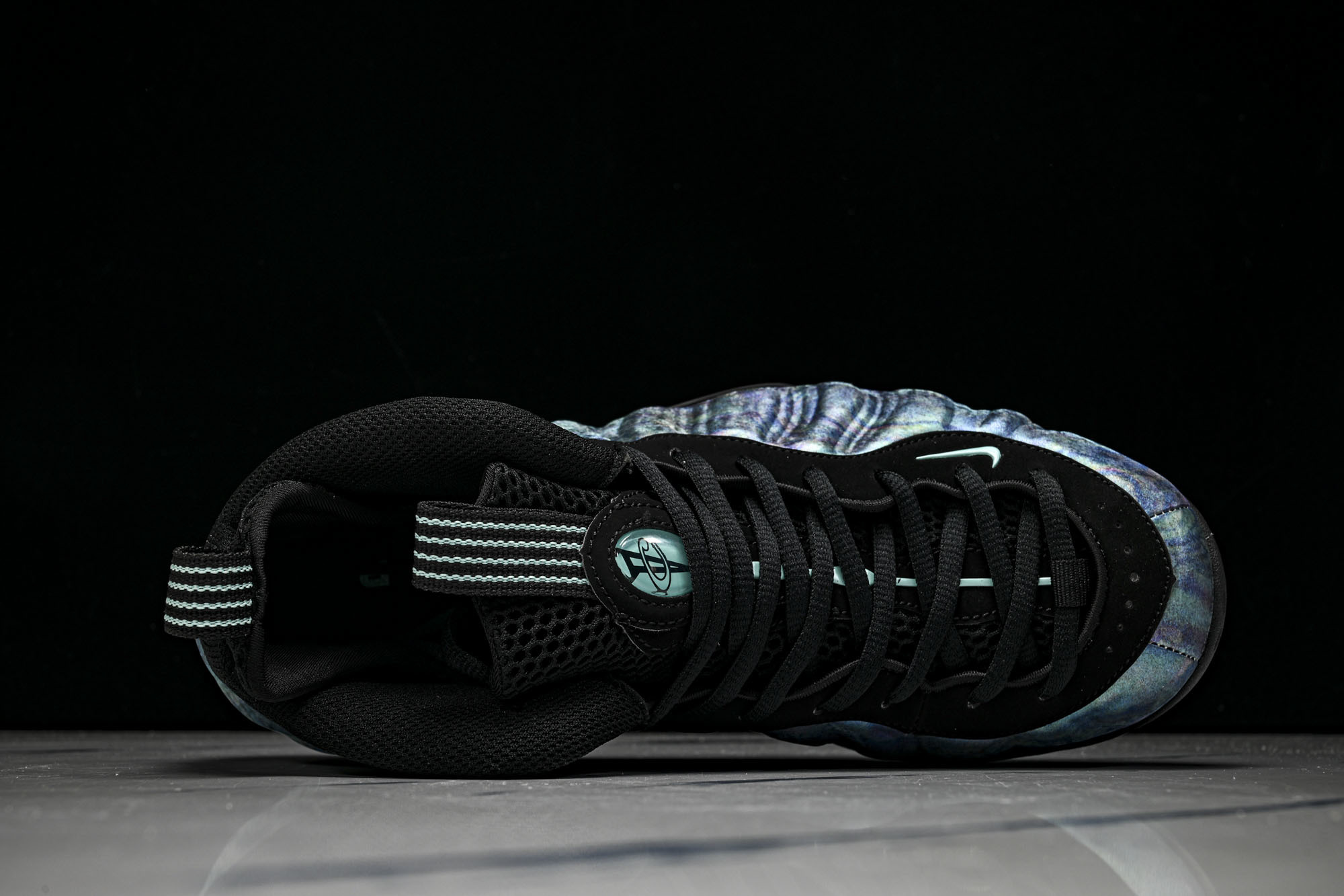 NK 耐克 AIR FOAMPOSITE ONE PRM 男士减震支撑中帮运动复古篮球鞋 009产品品控