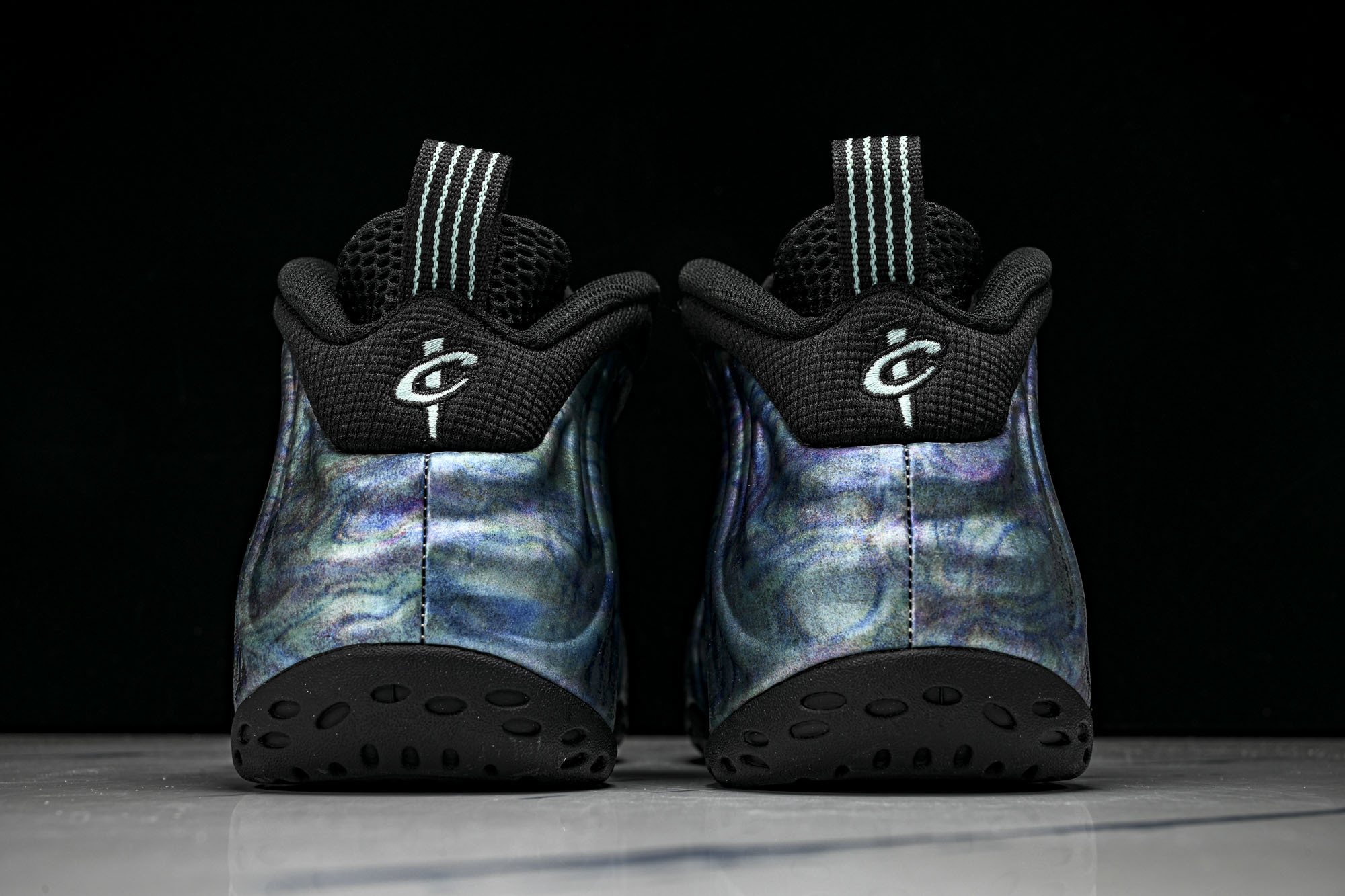 NK 耐克 AIR FOAMPOSITE ONE PRM 男士减震支撑中帮运动复古篮球鞋 009产品品控