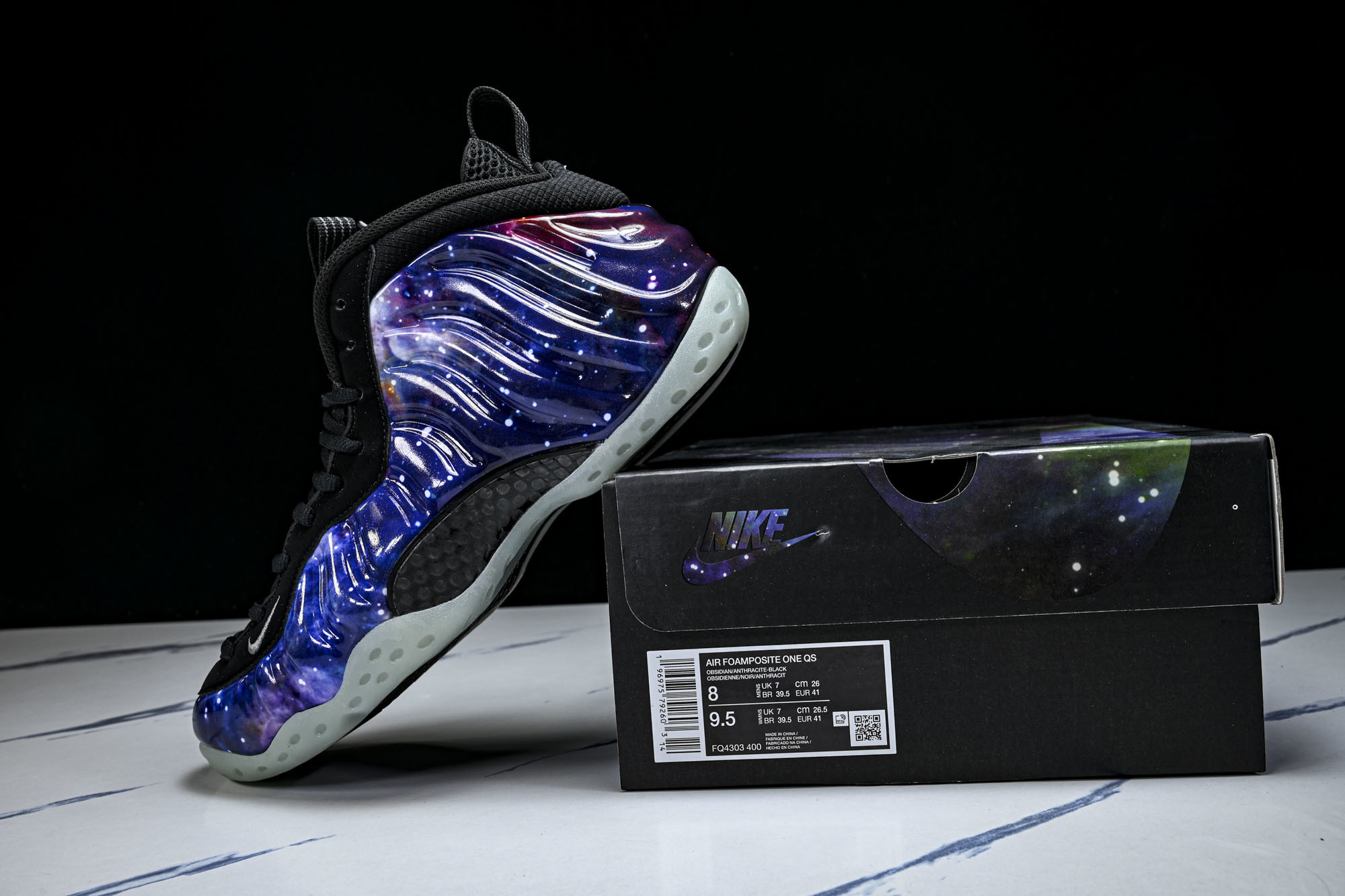 NK 耐克 AIR FOAMPOSITE ONE QS 男士减震支撑中帮运动复古篮球鞋FQ4303 40