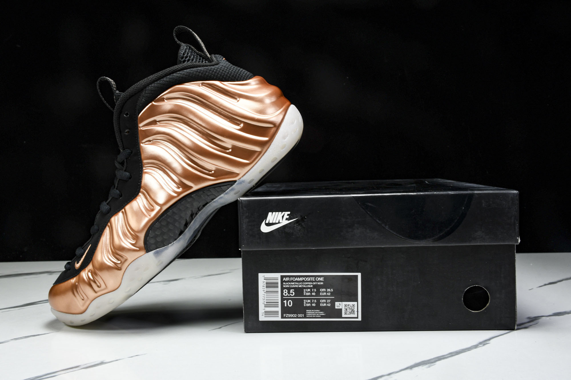 NK Air Foamposite One Big Bang 黑 金属铜 灰黑 FZ9902 00140