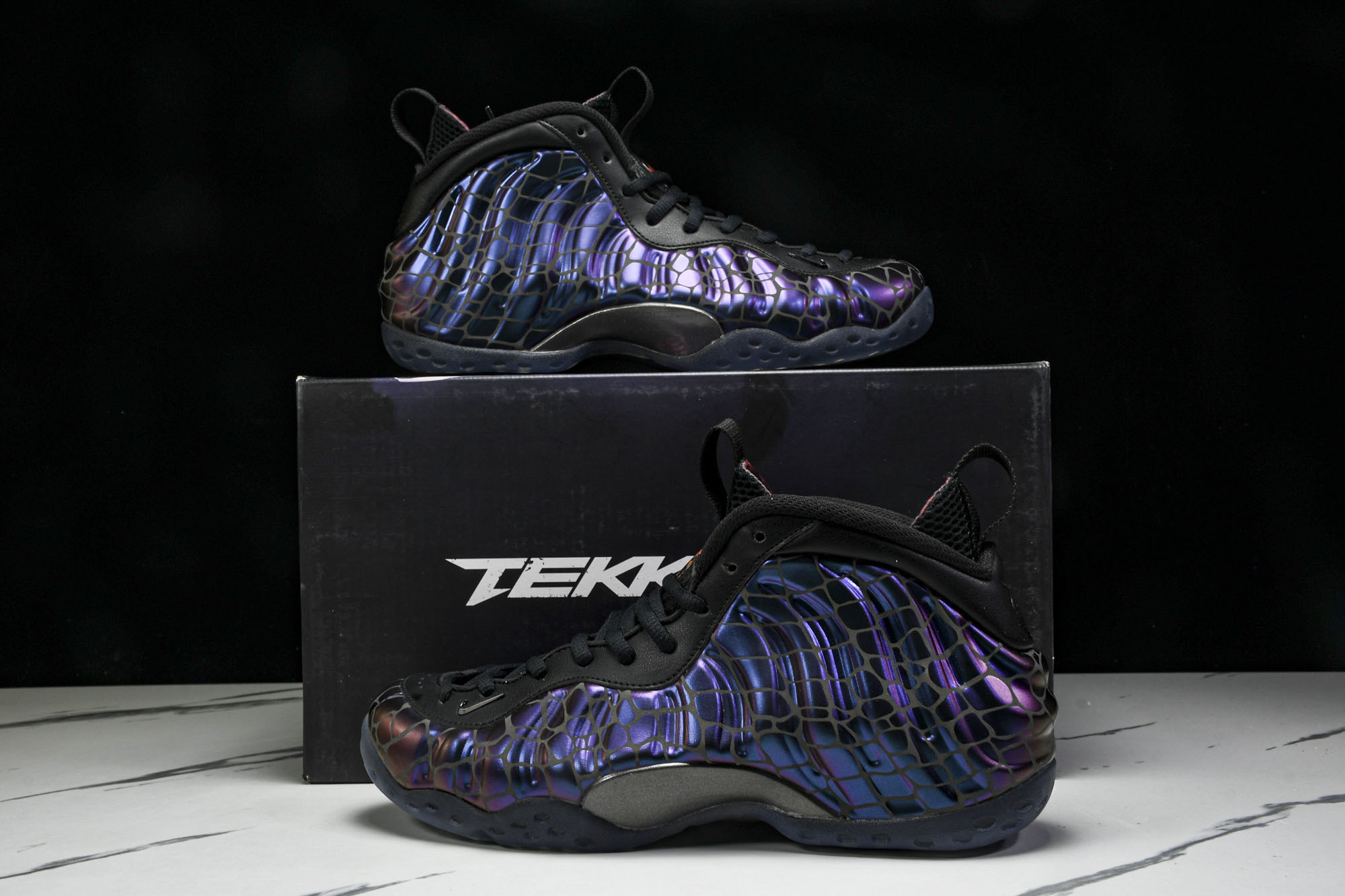 NK Air Foamposite One Big Bang 钱掌喷泡 黑蓝色 FQ9050 40040