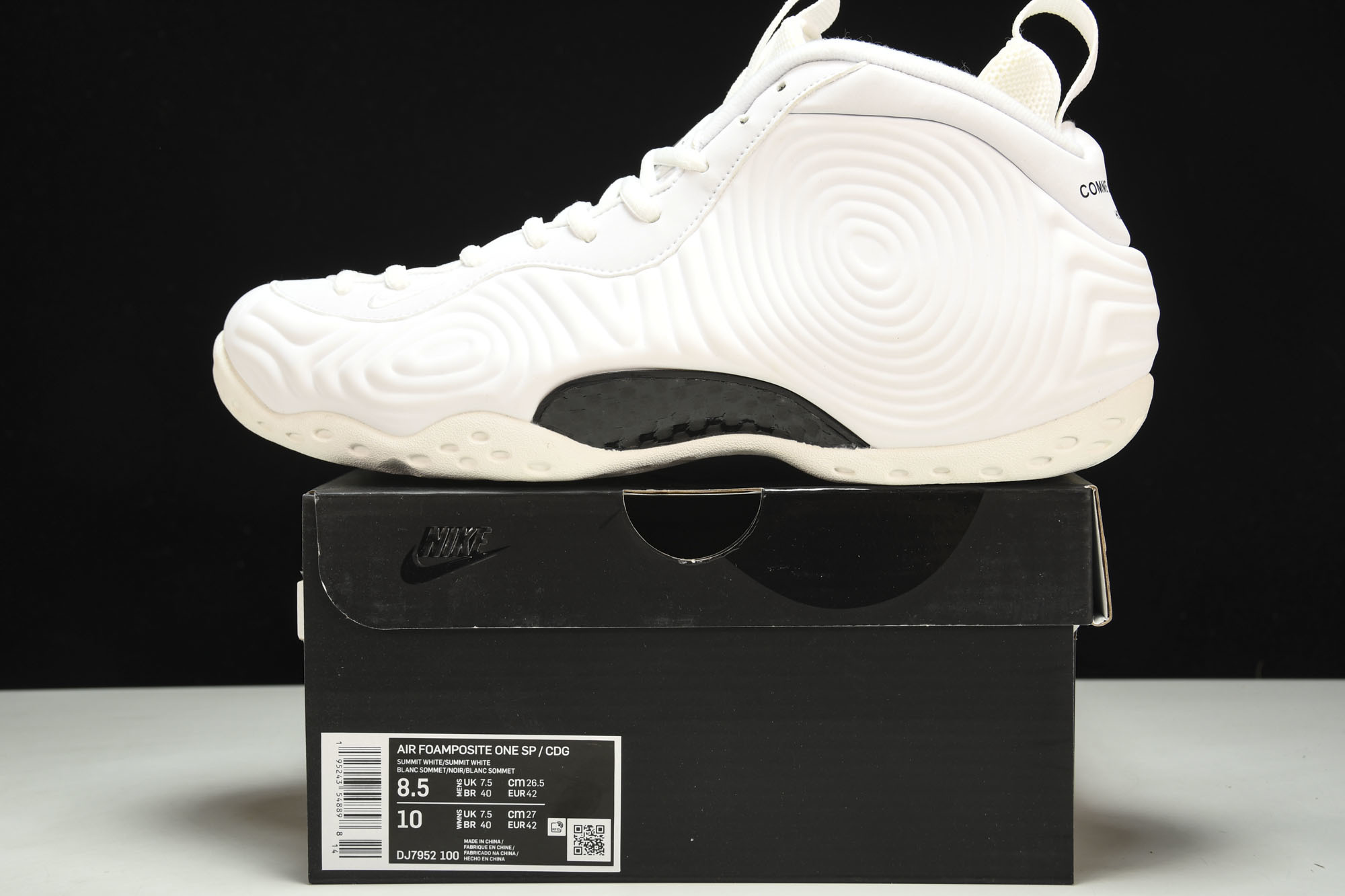 NK Air Foamposite One CDG联名 白色喷 DJ7952-10038.5 39 41