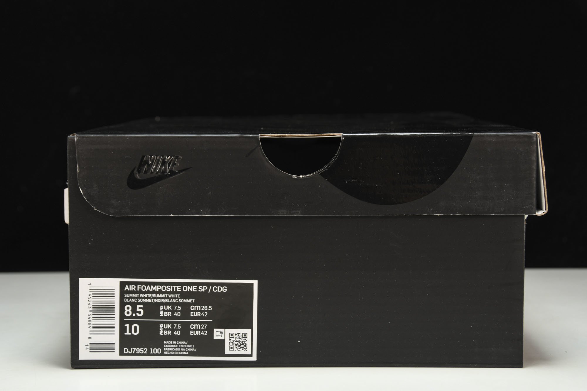 NK Air Foamposite One CDG联名 白色喷 DJ7952-10038.5 39 41